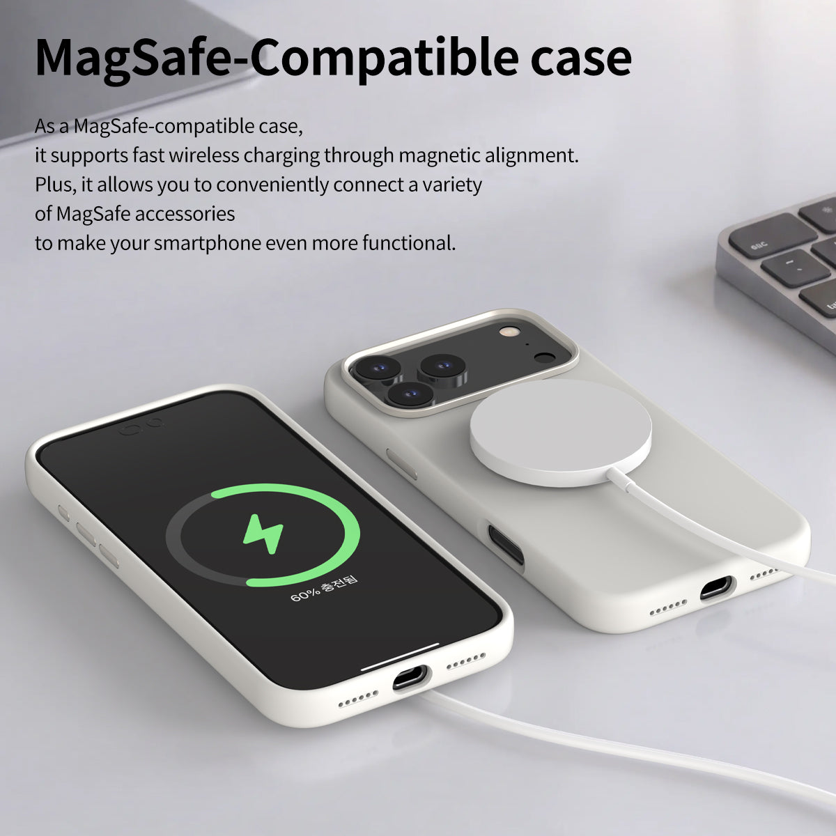 iPhone 18 Pro Max / 17 Pro Max, iPhone Araree Typo Skin Magsafe Cover, White