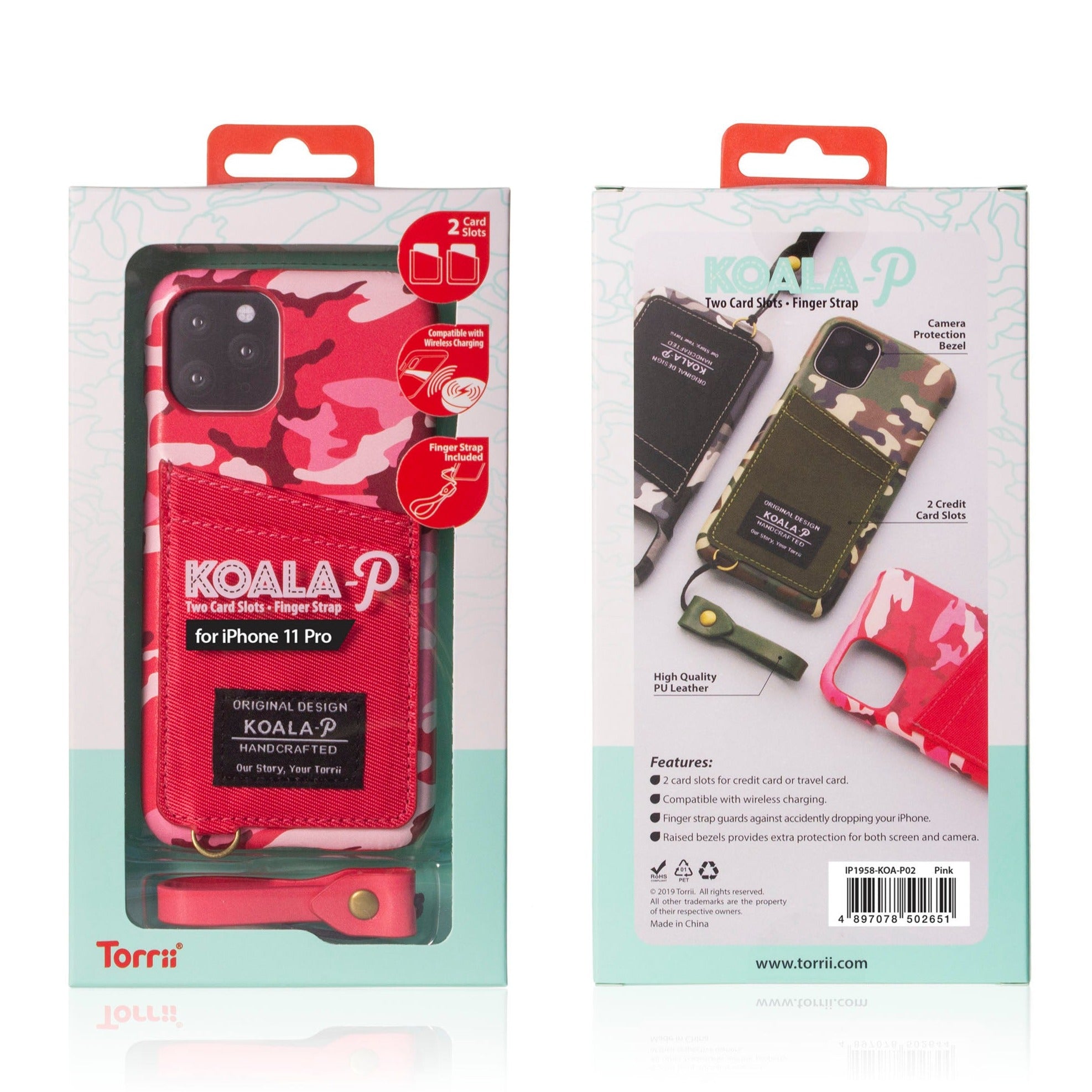 Torrii Koala Case-Printed For iPhone 11 Pro – Pink