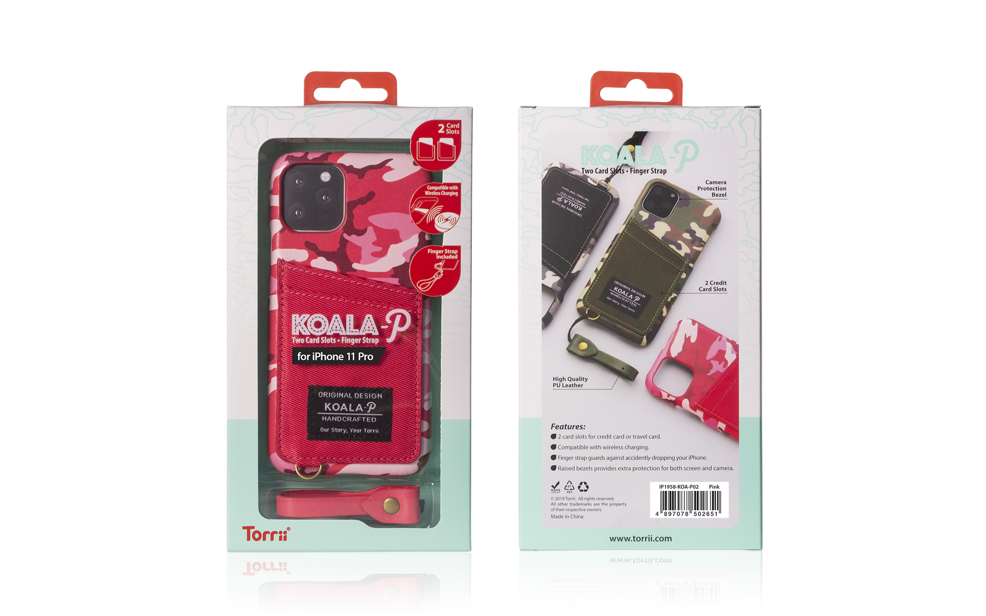 Torrii Koala Case-Printed For iPhone 11 Pro – Pink