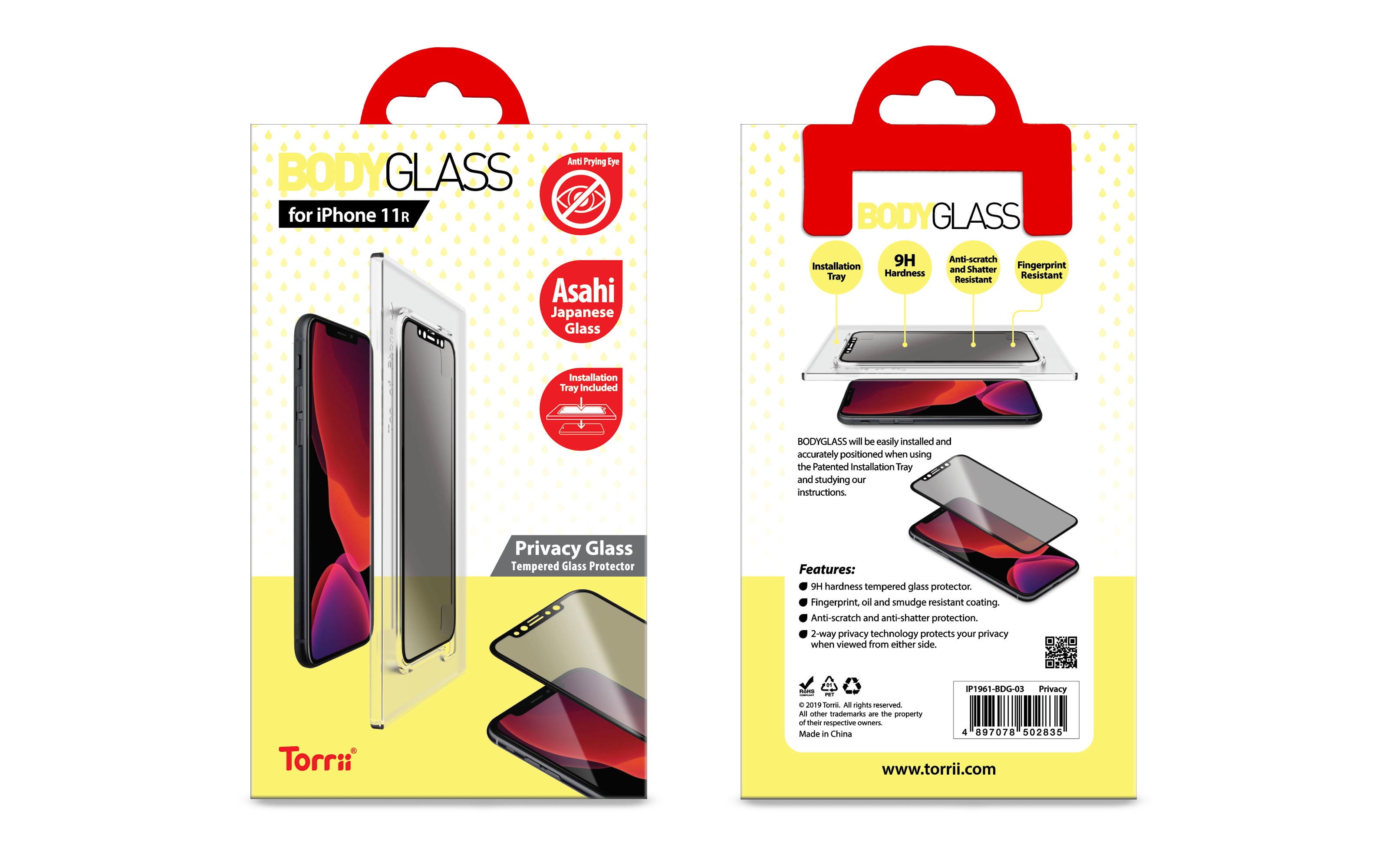 Torrii Bodyglass For iPhone 11 – Privacy