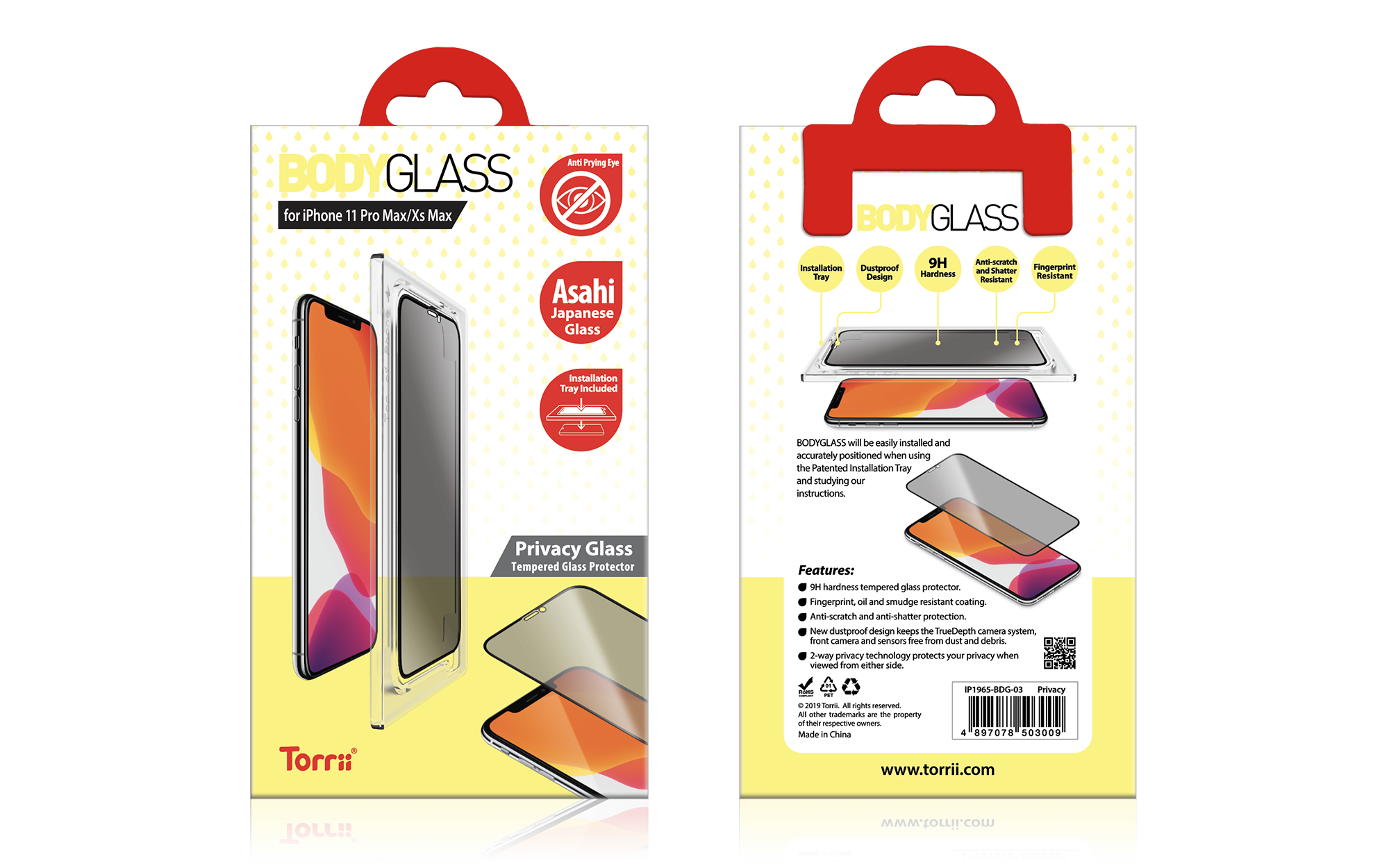 Torrii Bodyglass For iPhone 11 Pro Max - Privacy