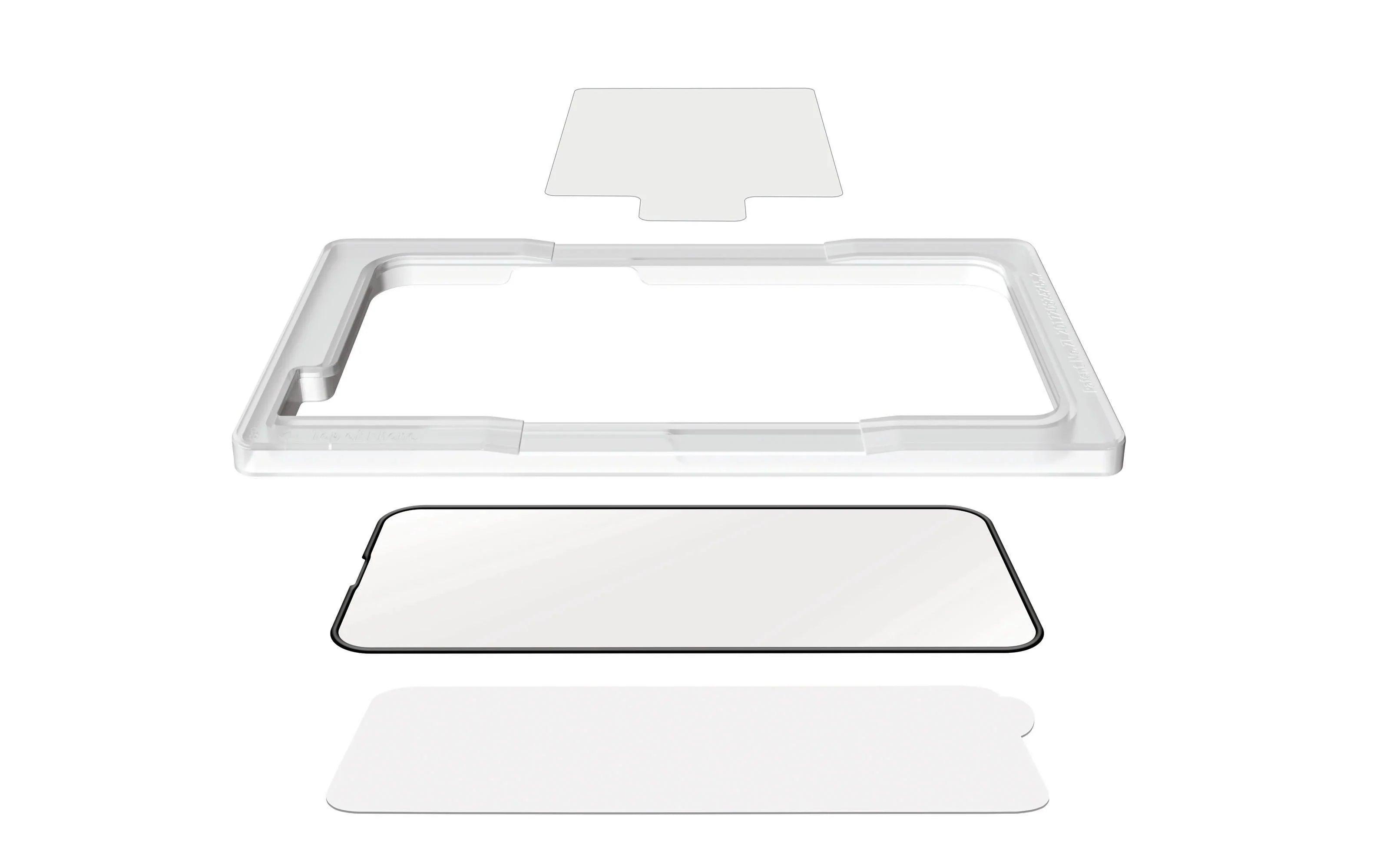 Torrii Bodyglass Screen Protector For iPhone 13/13 Pro Anti-Bacterial Coating - Full Coverage + Silicone Frame - Black - Tashqila