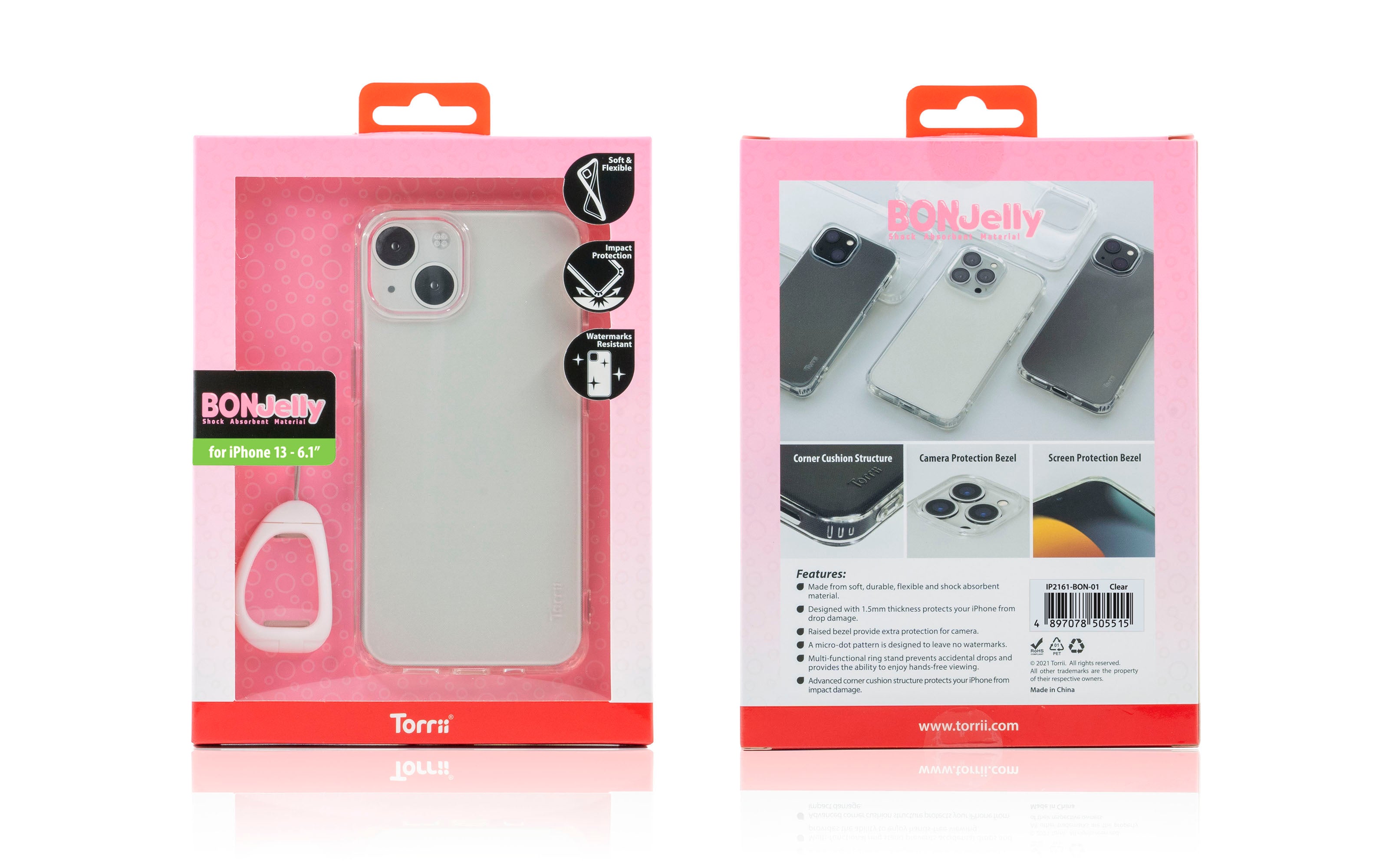 Torrii Bonjelly Case For iPhone 13 - Clear