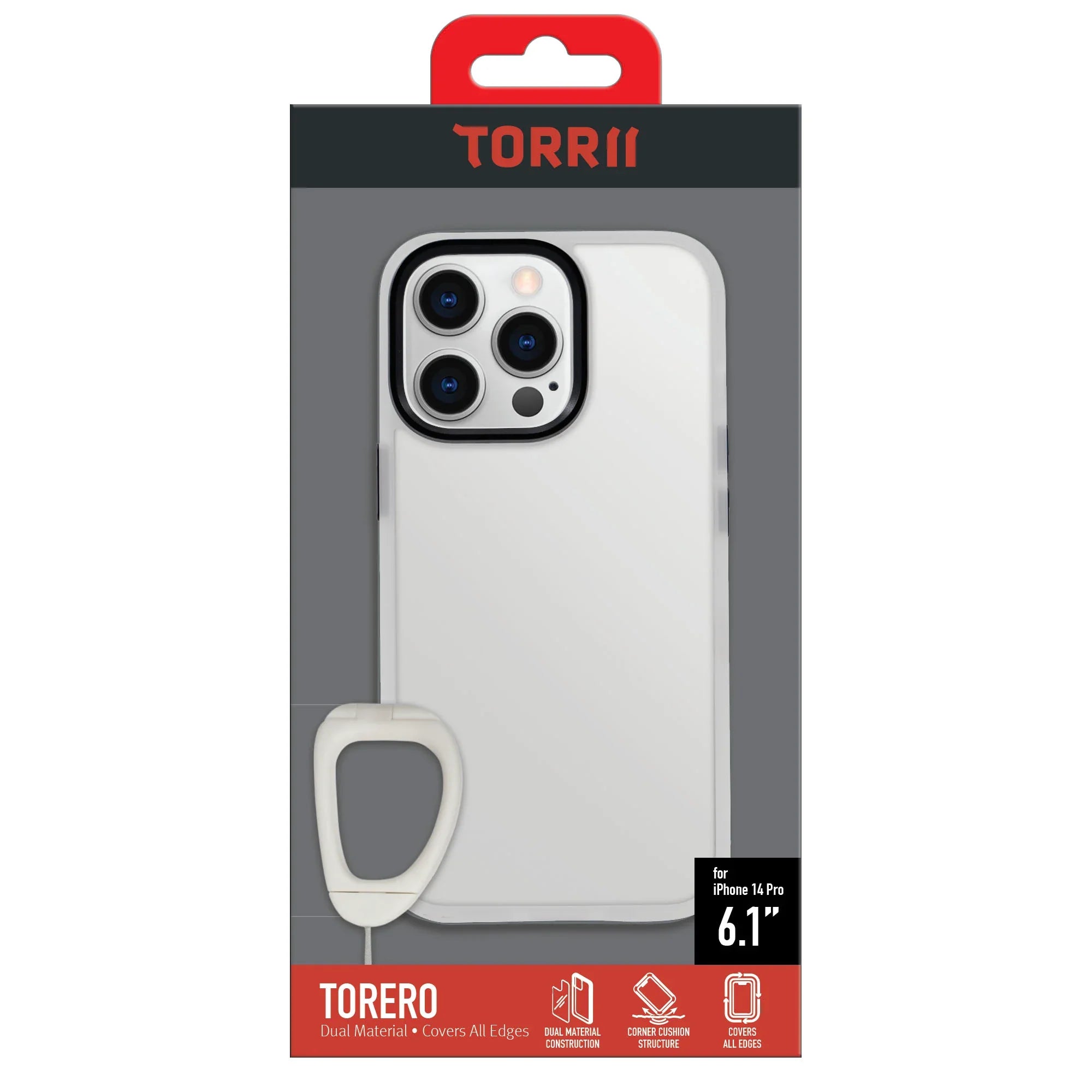 Torrii Torero Case Anti-Bacterial Coating For iPhone 14 Pro - Clear - Tashqila