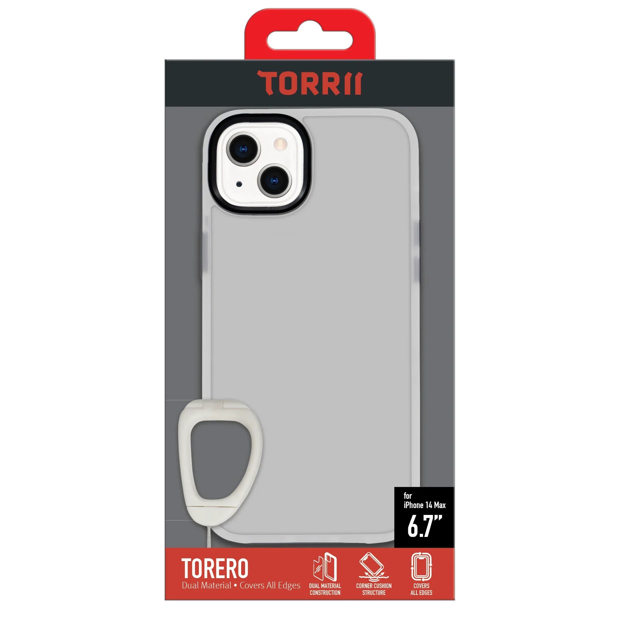 Torrii Torero Case Anti-Bacterial Coating For iPhone 14 Plus - Clear - Tashqila