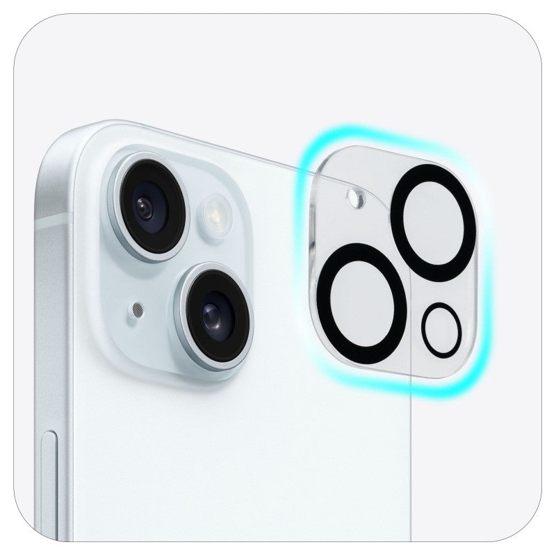 iPhone 15 / iPhone 15 Plus Torrii Bodyglass Camera Lens Protector Anti-Bacterial Coating - Clear