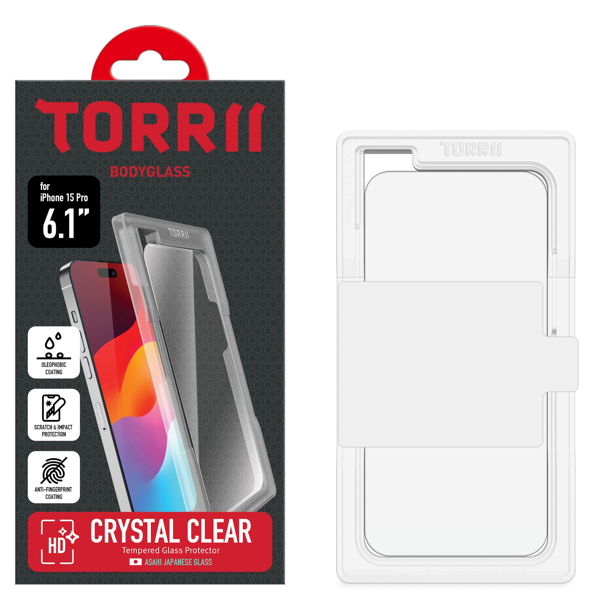 Torrii Bodyglass Screen Protector For iPhone 15 Pro – Clear