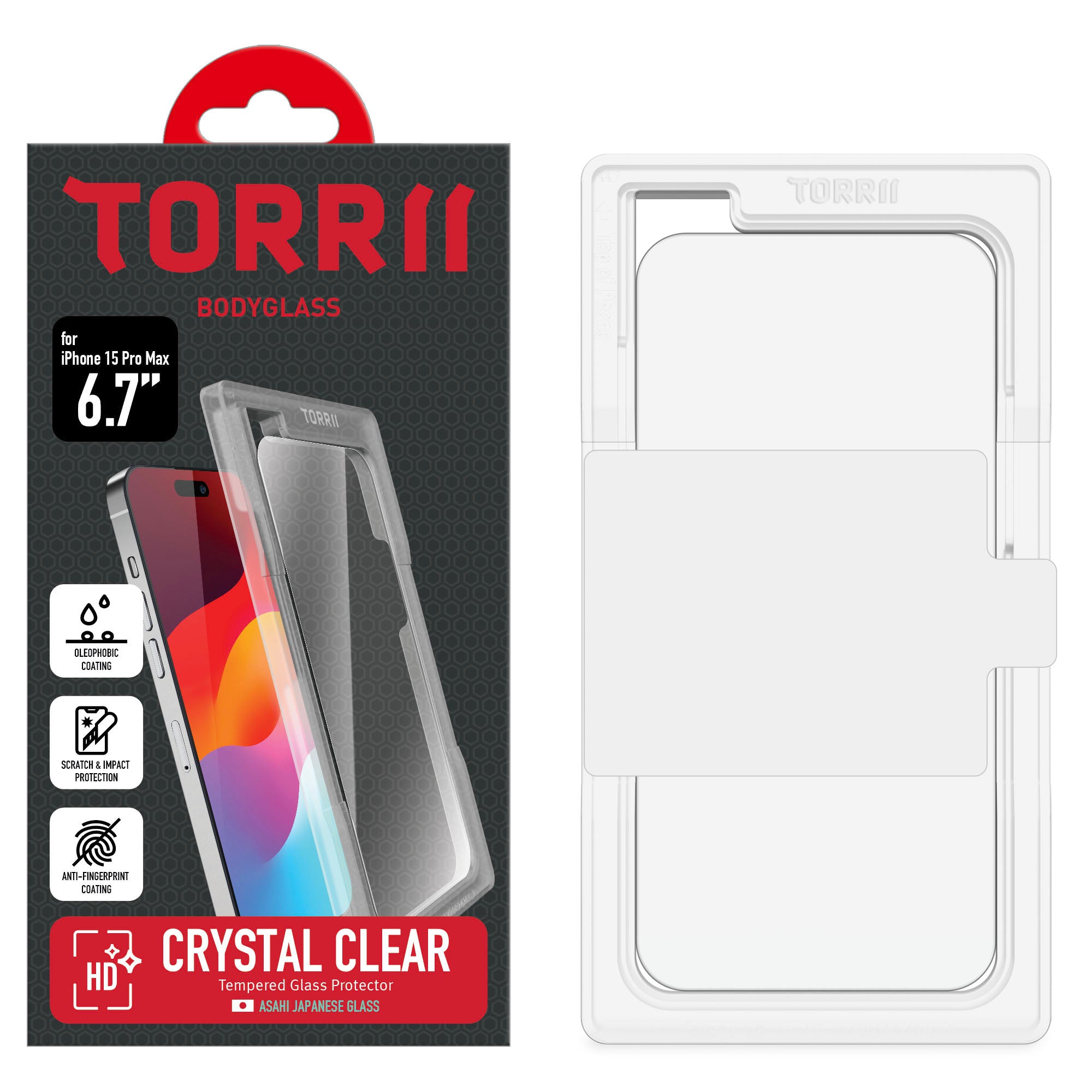 Torrii Bodyglass Screen Protector For iPhone 15 Pro Max – Clear