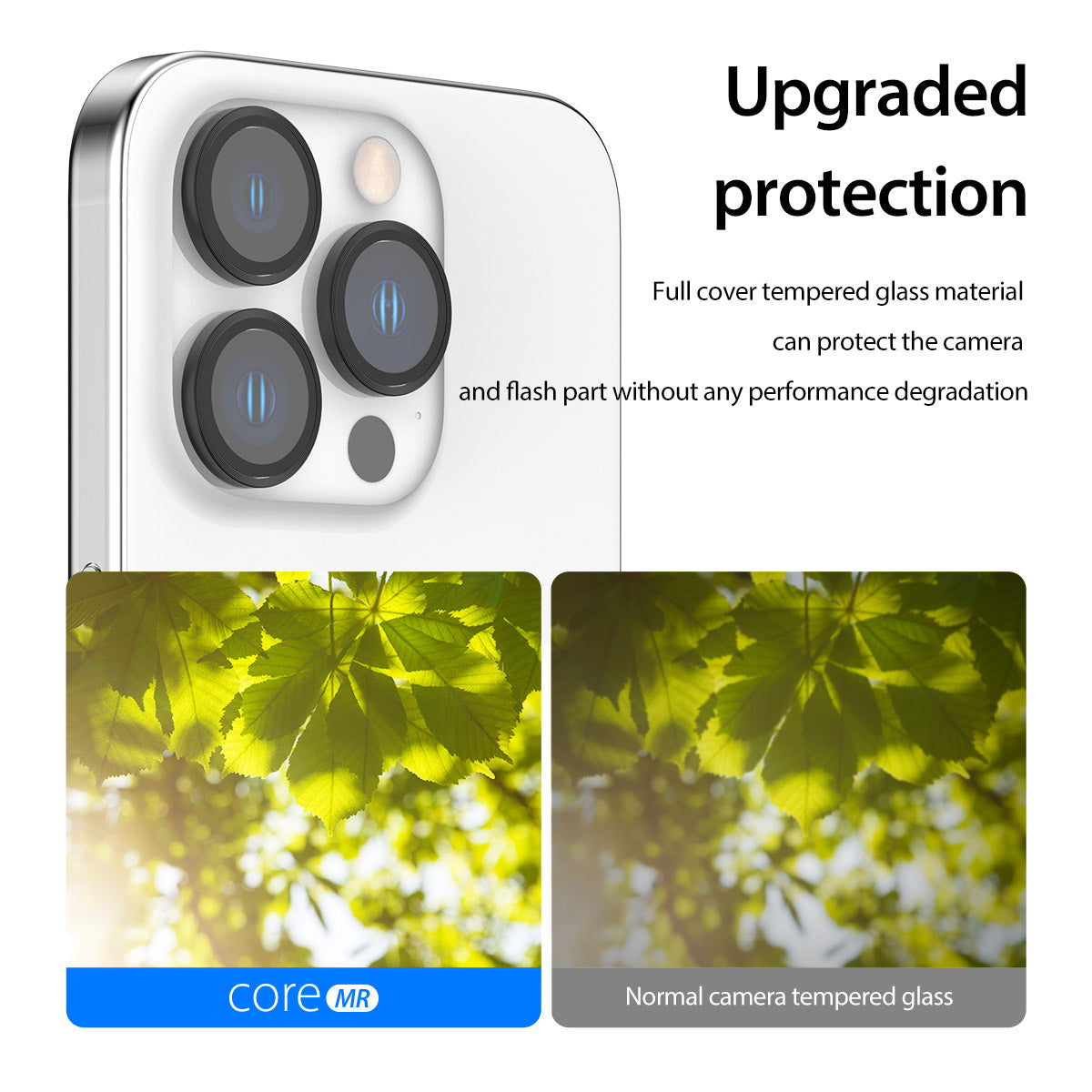 Araree C-Sub Core MR Indivisual Metal Ring Camera Lense Protector Glass For iPhone 15 Pro / 15 Pro Max - Clear