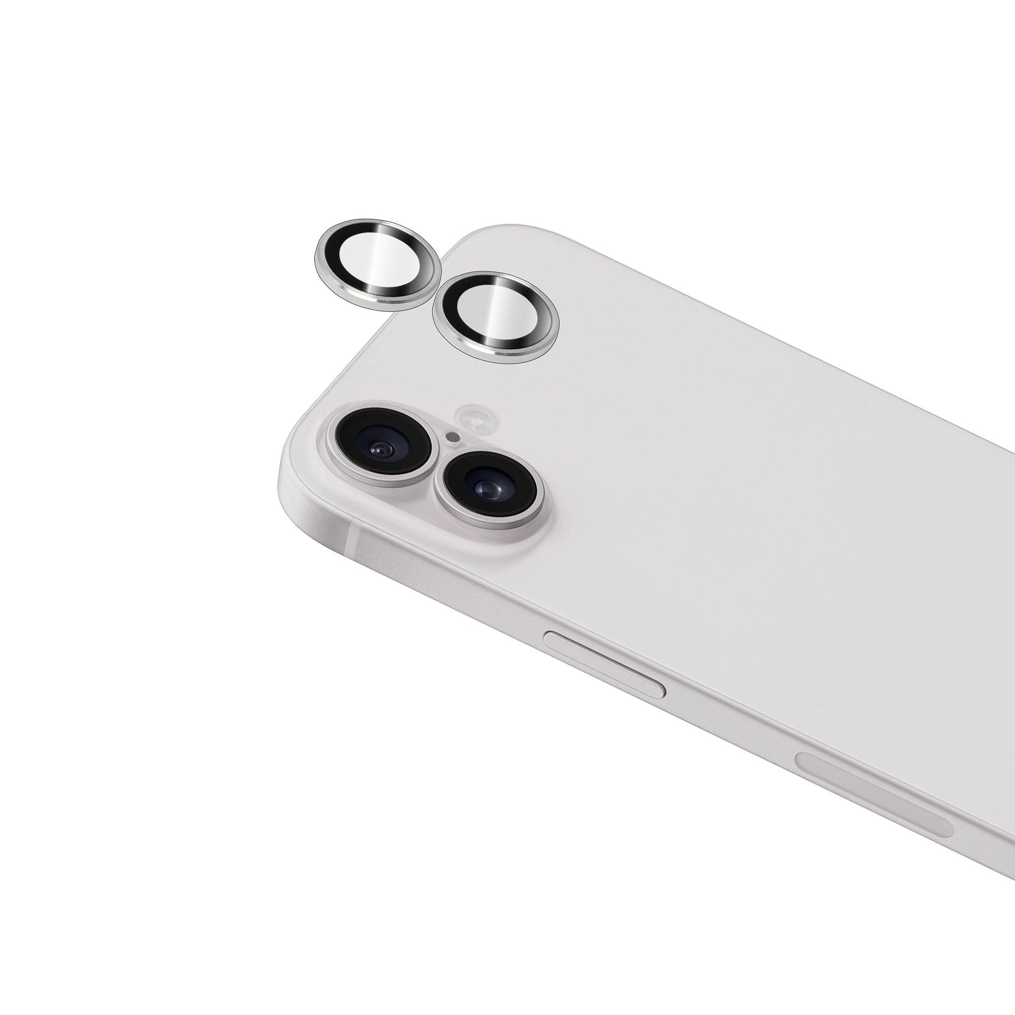 Torrii Bodyglass iPhone 16 / 16 Plus Aluminium Camera Ring - Silver