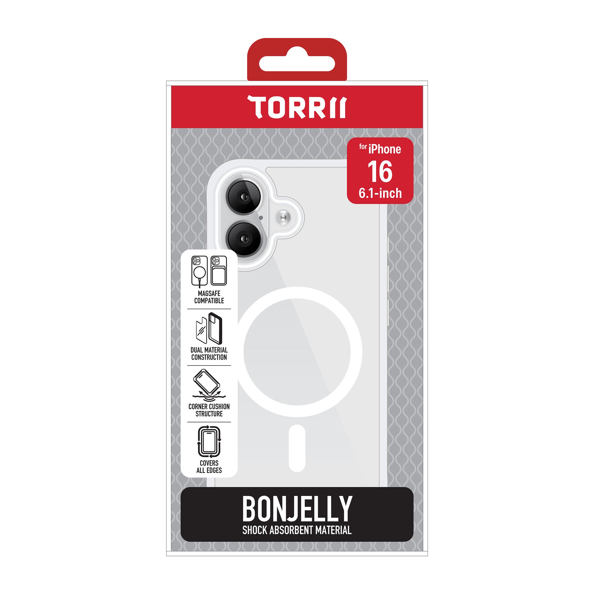 iPhone 16 Torrii Bonjelly Magsafe Cover - Clear