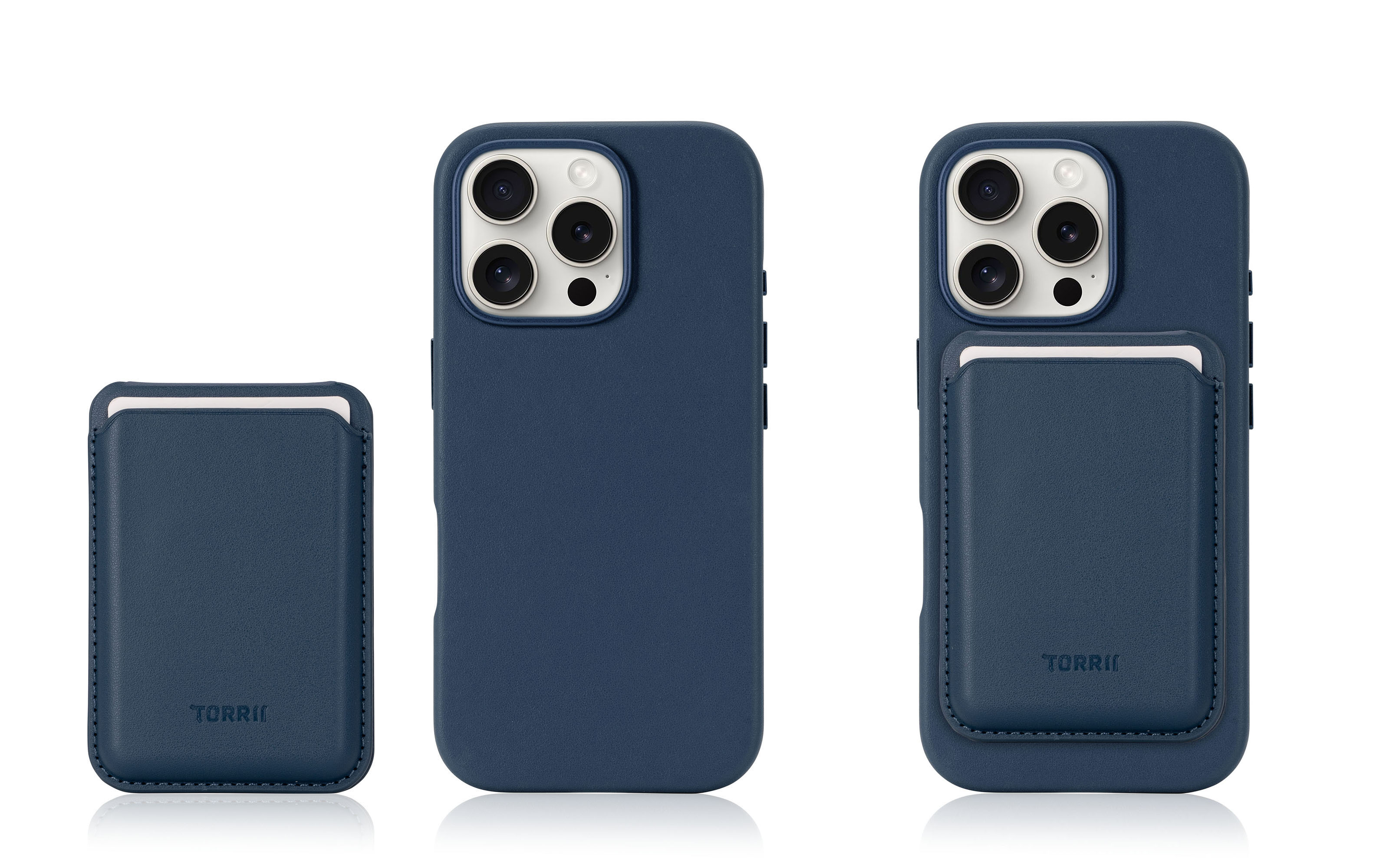 iPhone 16 Pro Torrii Koala MagSafe Case + Wallet Stand - Navy