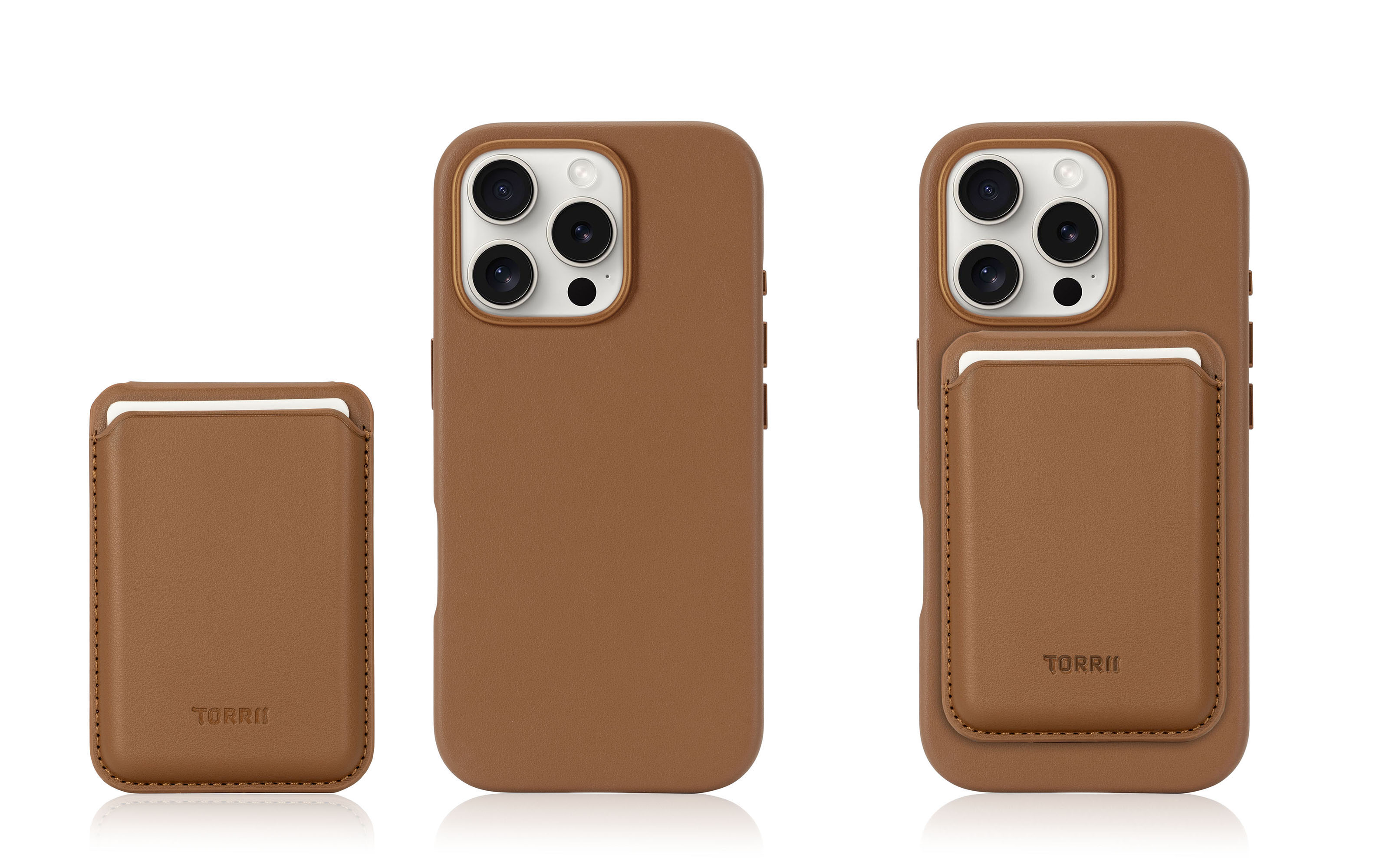 iPhone 16 Pro Torrii Koala MagSafe Case + Wallet Stand - Brown