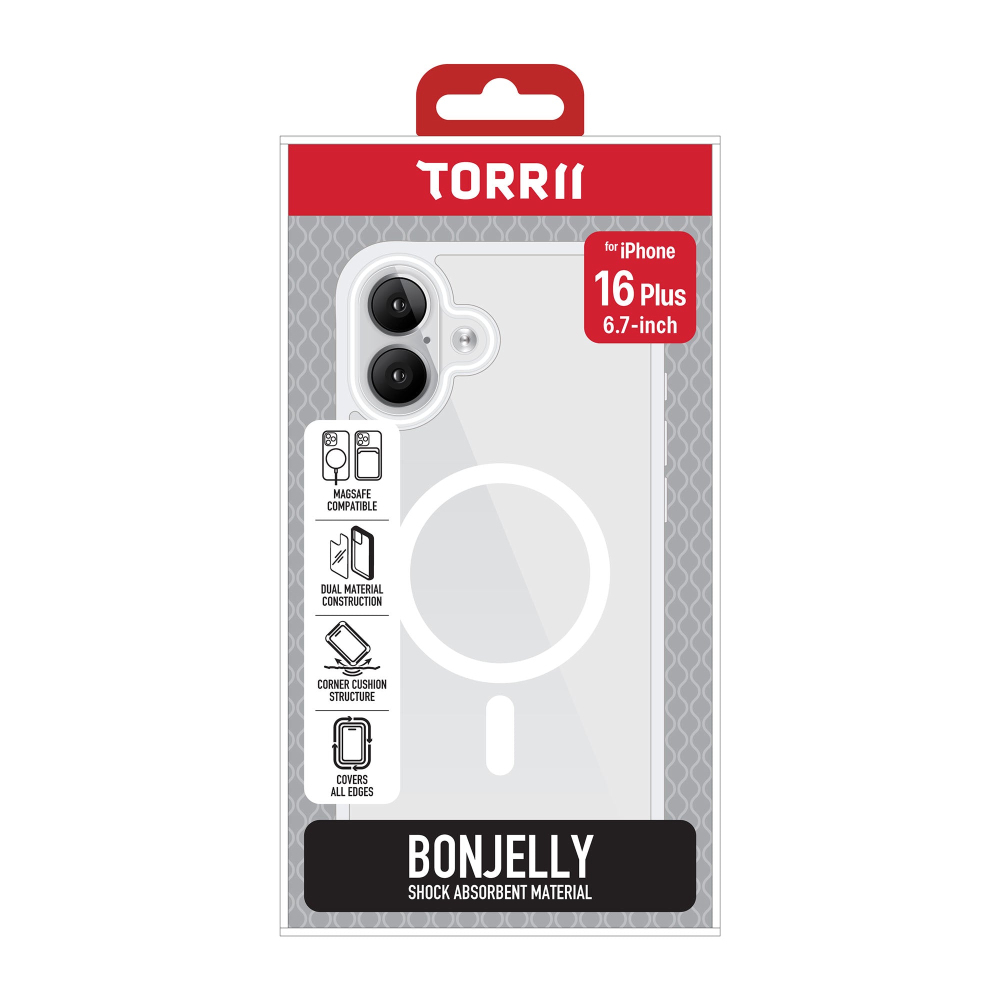 Torrii Bonjelly iPhone 16 Plus Magsafe Cover - Clear