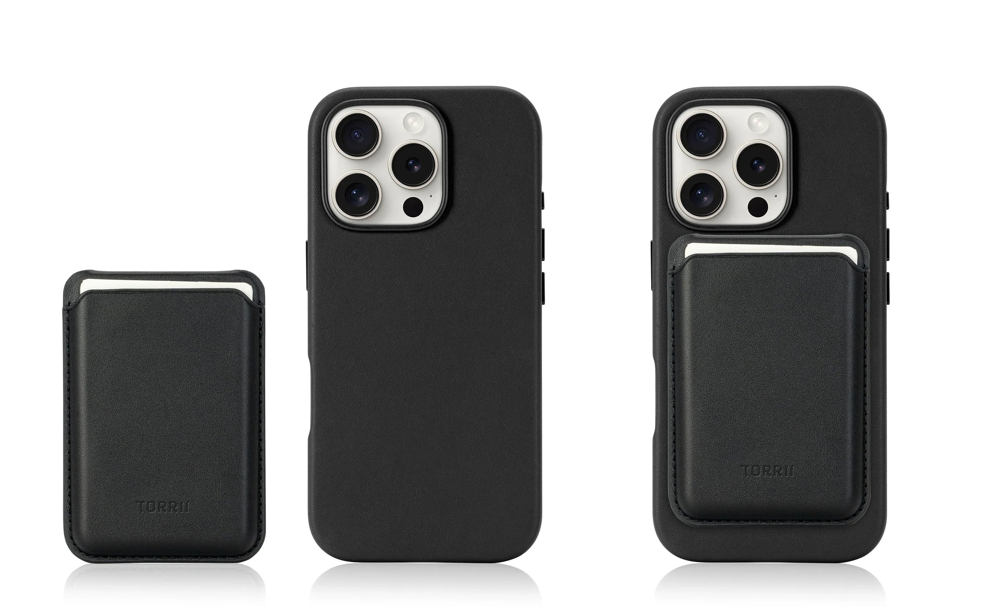 iPhone 16 Pro Max Torrii Koala MagSafe Case + Wallet Stand - Black - Tashqila