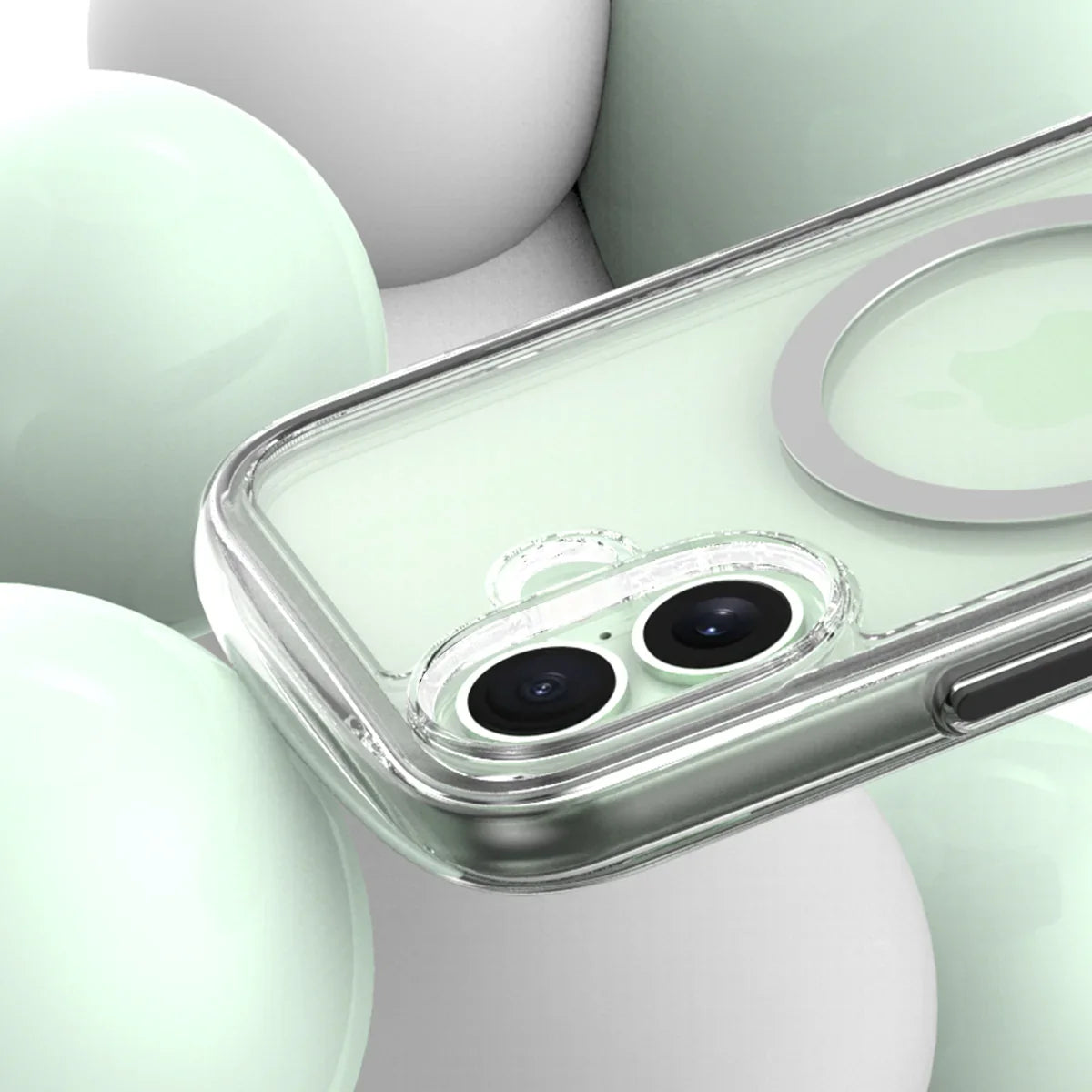 iPhone 16 Plus Araree Duple Air Magsafe Cover - Light Gray - Tashqila