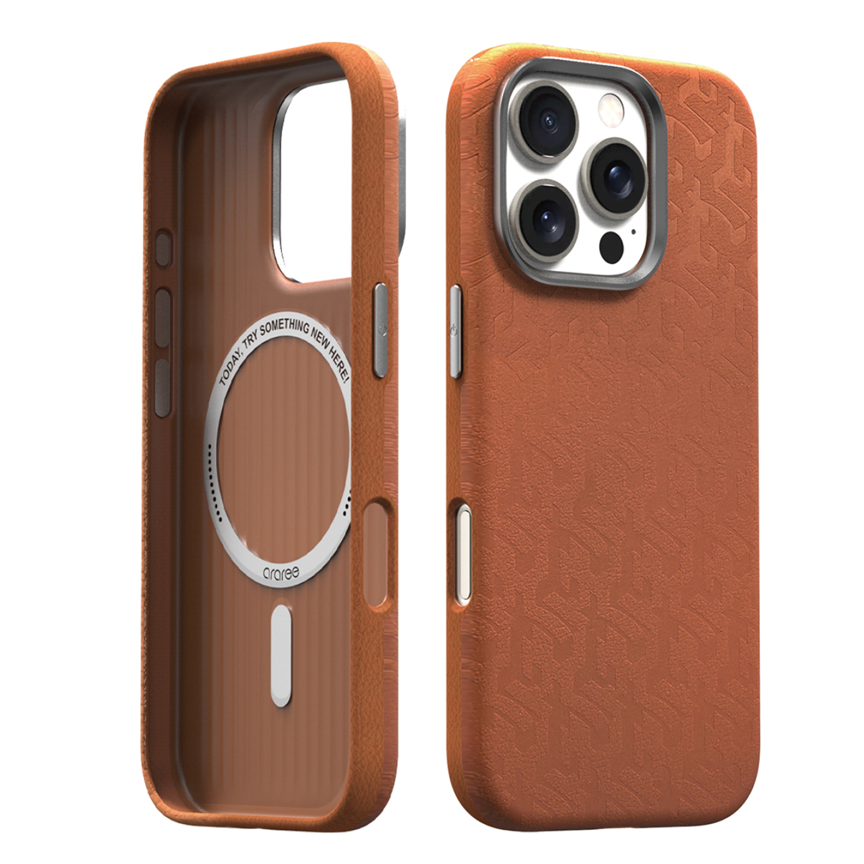 Araree Pellis iPhone 16 Pro Max Magsafe Cover - Brown