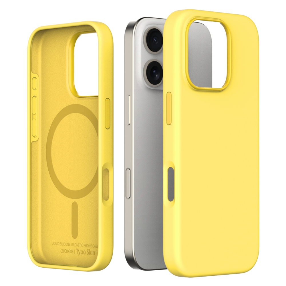 Araree Typo Skin iPhone 16 Pro Max Cover - Yellow