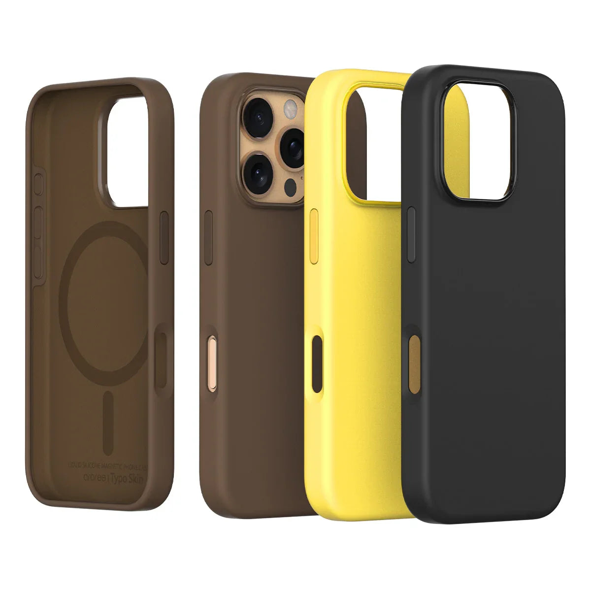 iPhone 16 Pro Araree Typo Skin Cover - Black - Tashqila