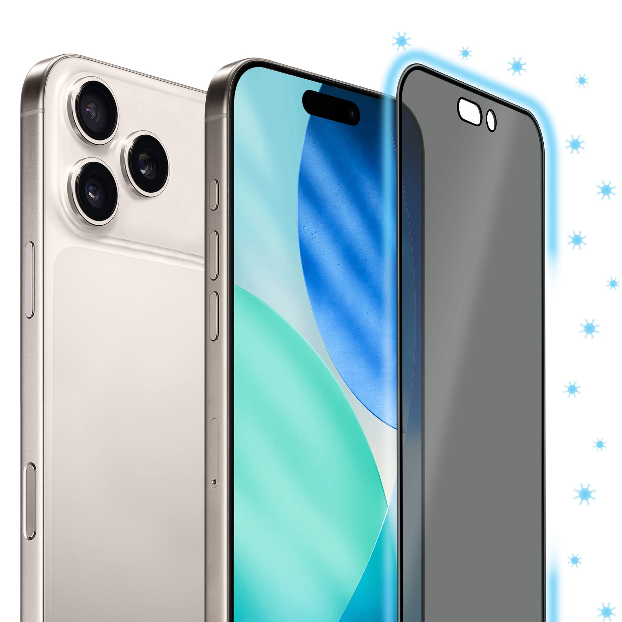 Torrii iPhone 17 Pro Max Bodyglass Screen Protector - 4-Way Privacy