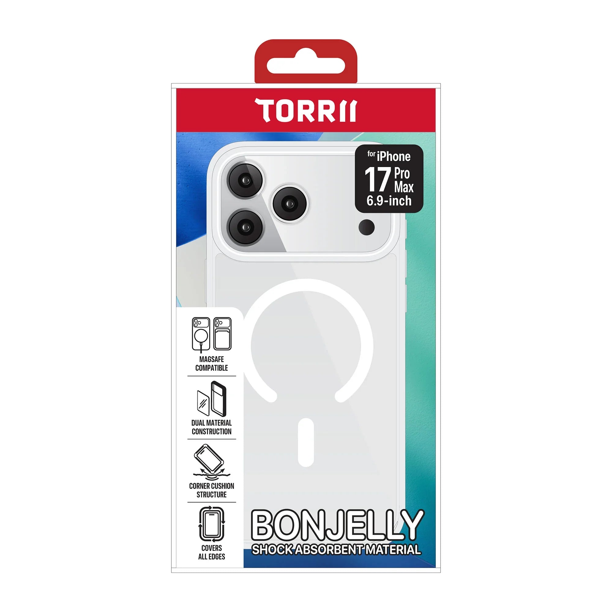 iPhone 17 Pro Max, Torrii Bonjelly Magsafe Case - Clear