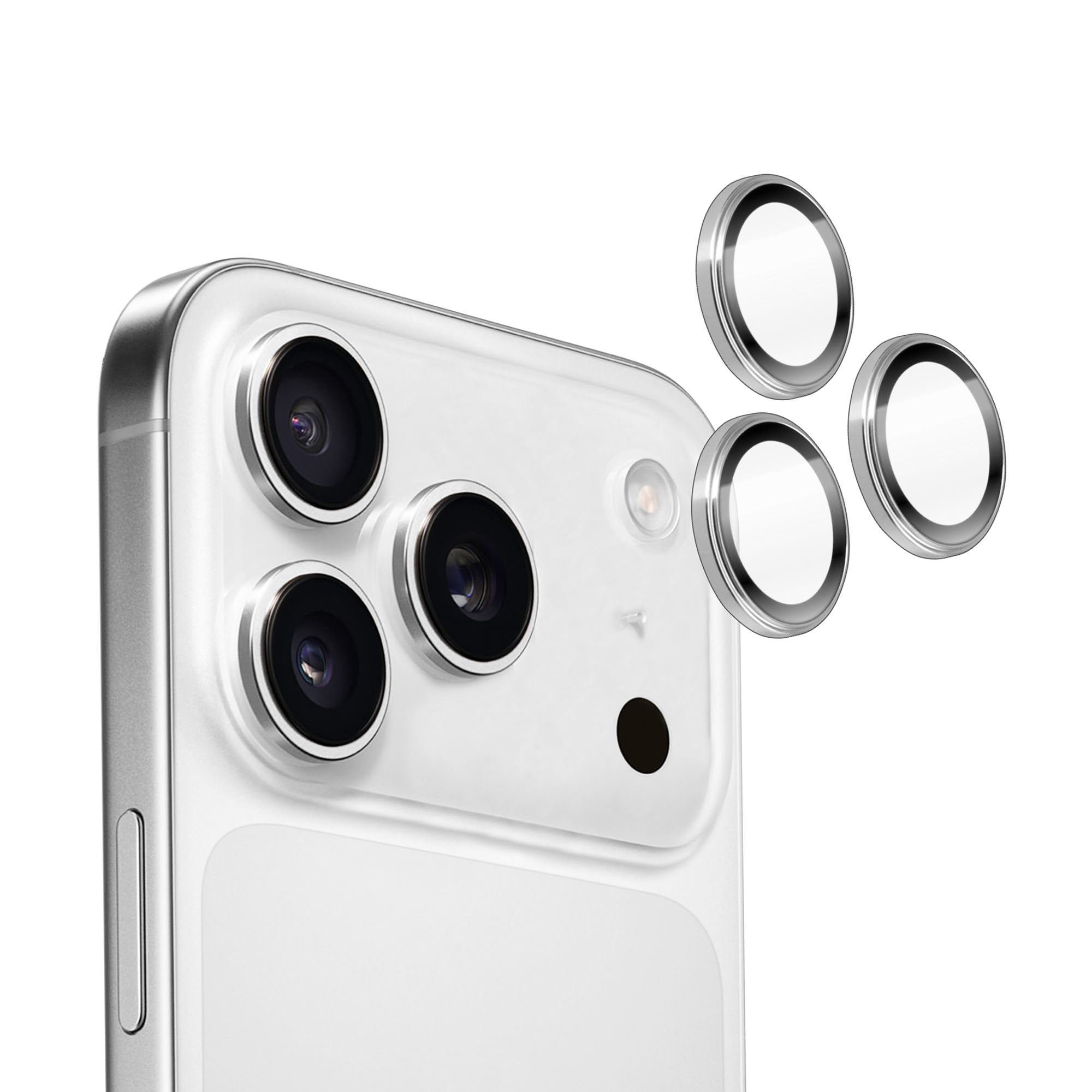 Torrii iPhone 17 Pro / iPhone 17 Pro Max Bodyglass Aluminium Camera Ring - Silver