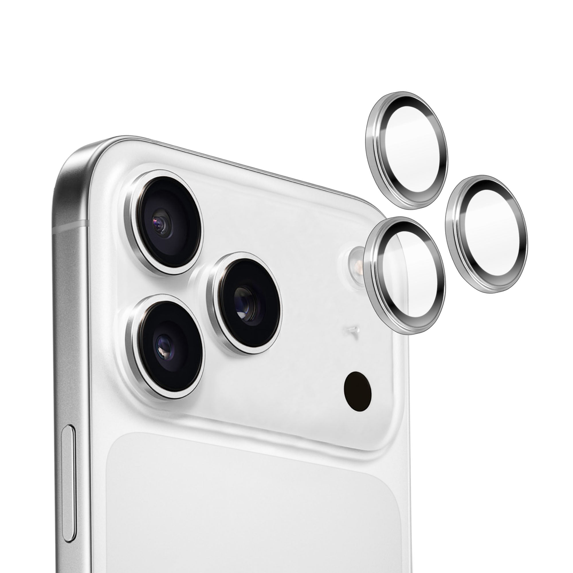 Torrii iPhone 17 Pro / iPhone 17 Pro Max Bodyglass Aluminium Camera Ring - Silver