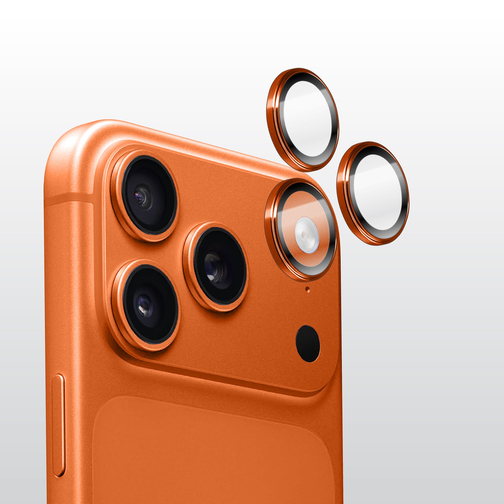Torrii iPhone 17 Pro / iPhone 17 Pro Max Bodyglass Aluminium Camera Ring - Cosmic Orange