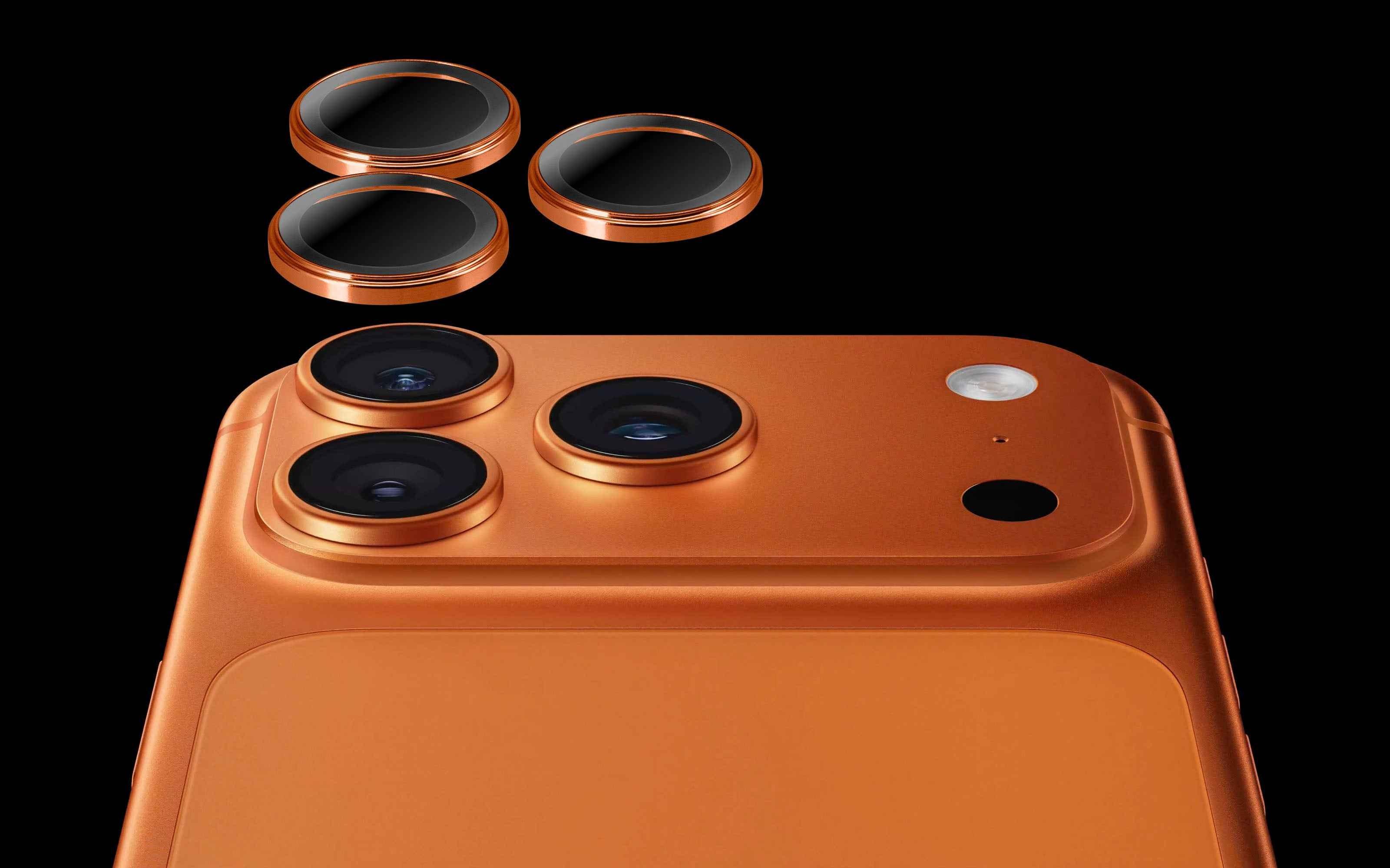 Torrii iPhone 17 Pro / iPhone 17 Pro Max Bodyglass Aluminium Camera Ring - Cosmic Orange