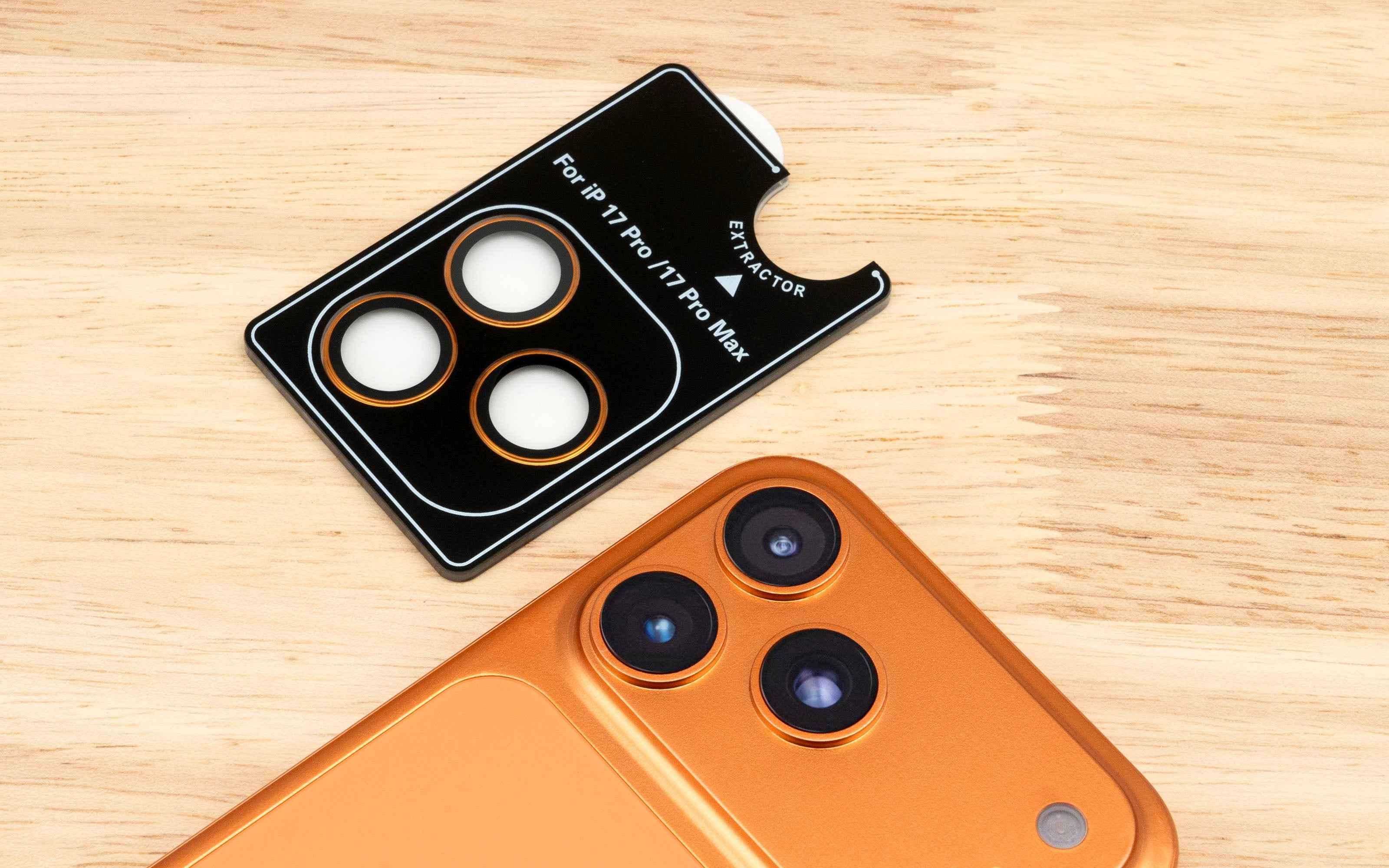 Torrii iPhone 17 Pro / iPhone 17 Pro Max Bodyglass Aluminium Camera Ring - Cosmic Orange