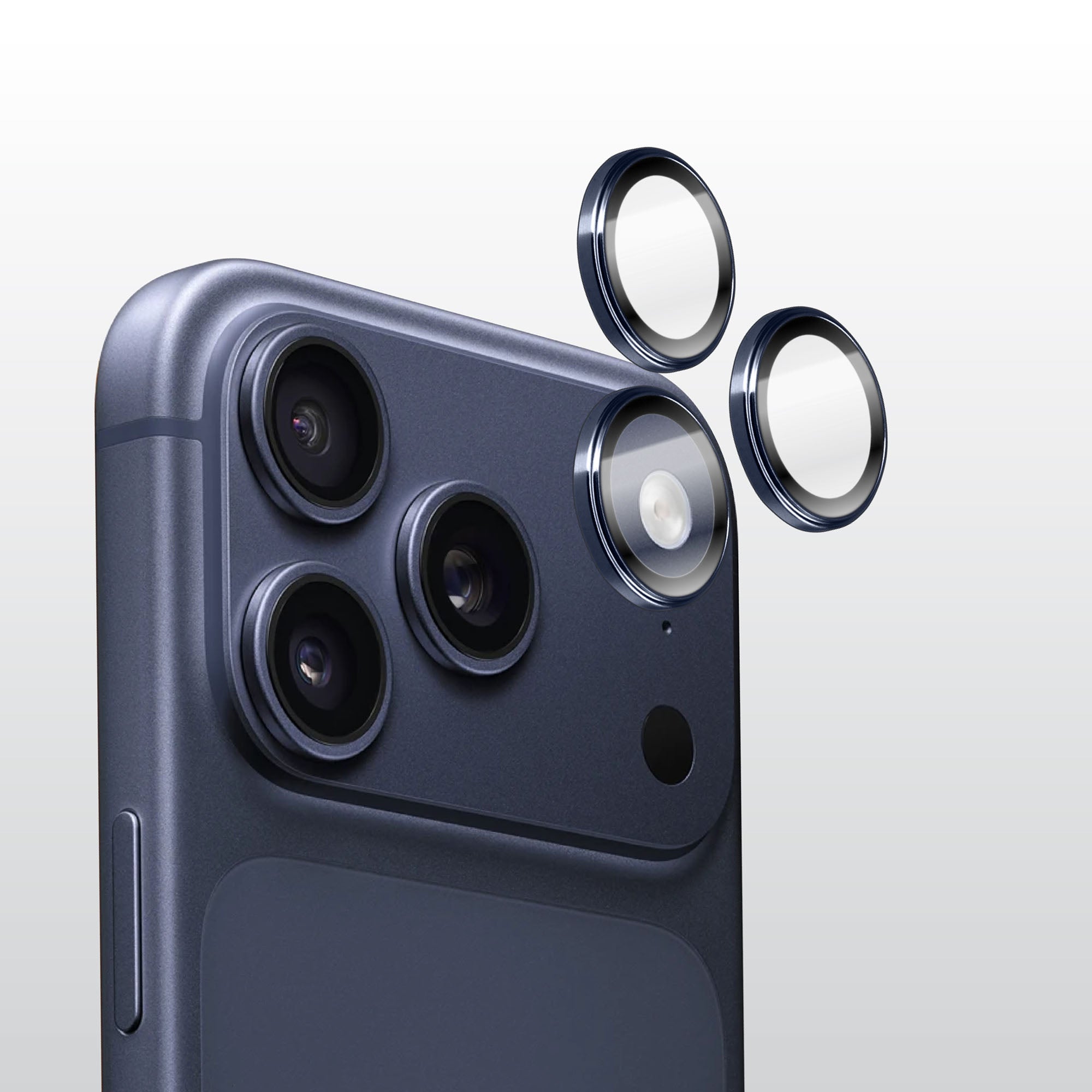 Torrii iPhone 17 Pro / iPhone 17 Pro Max Bodyglass Aluminium Camera Ring - Deep Blue
