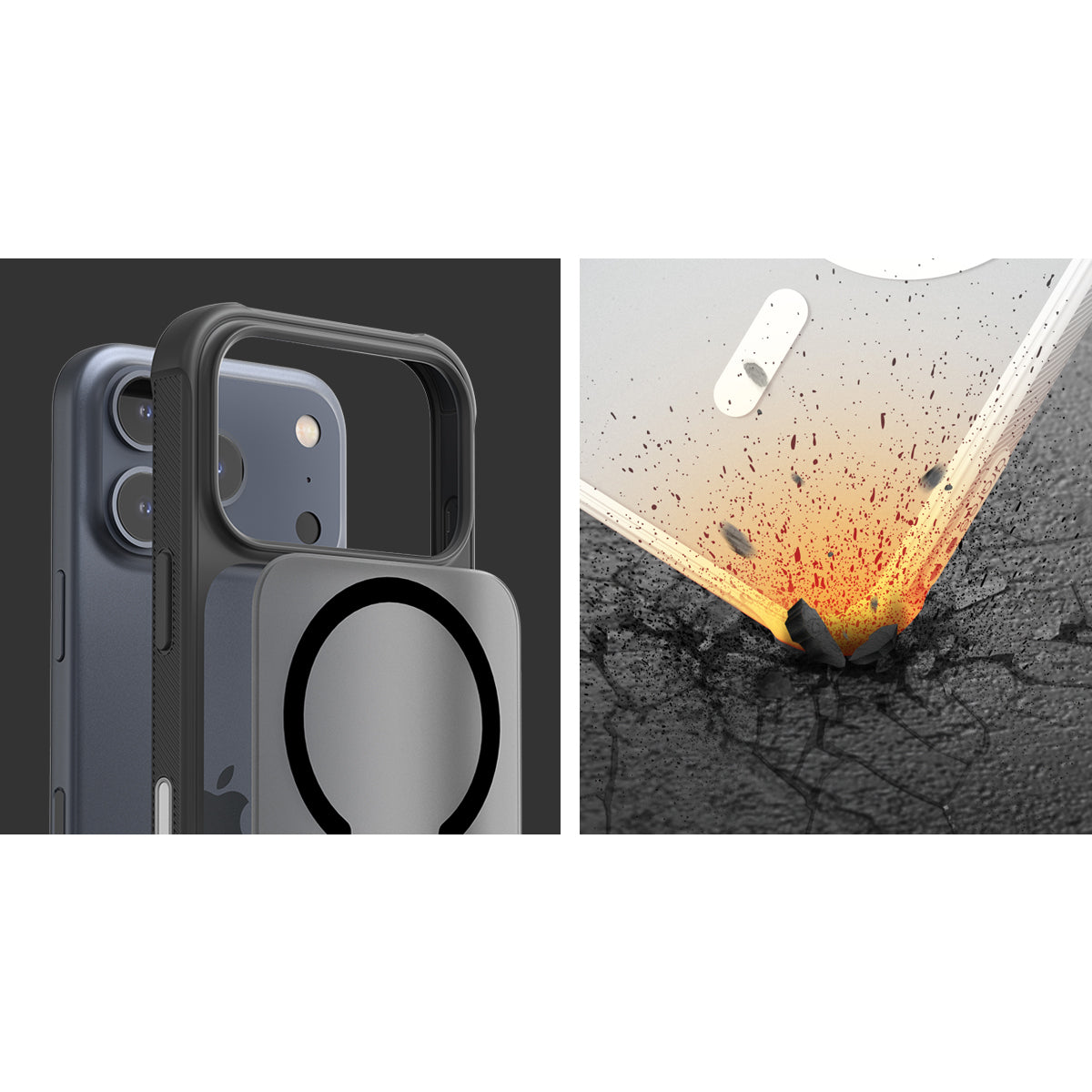 Araree iPhone 17 Pro Duple Armor Magsafe Case - Black