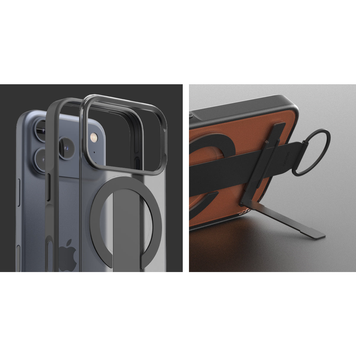 Araree iPhone 17 Pro Duple Magsafe Grip Case - Black