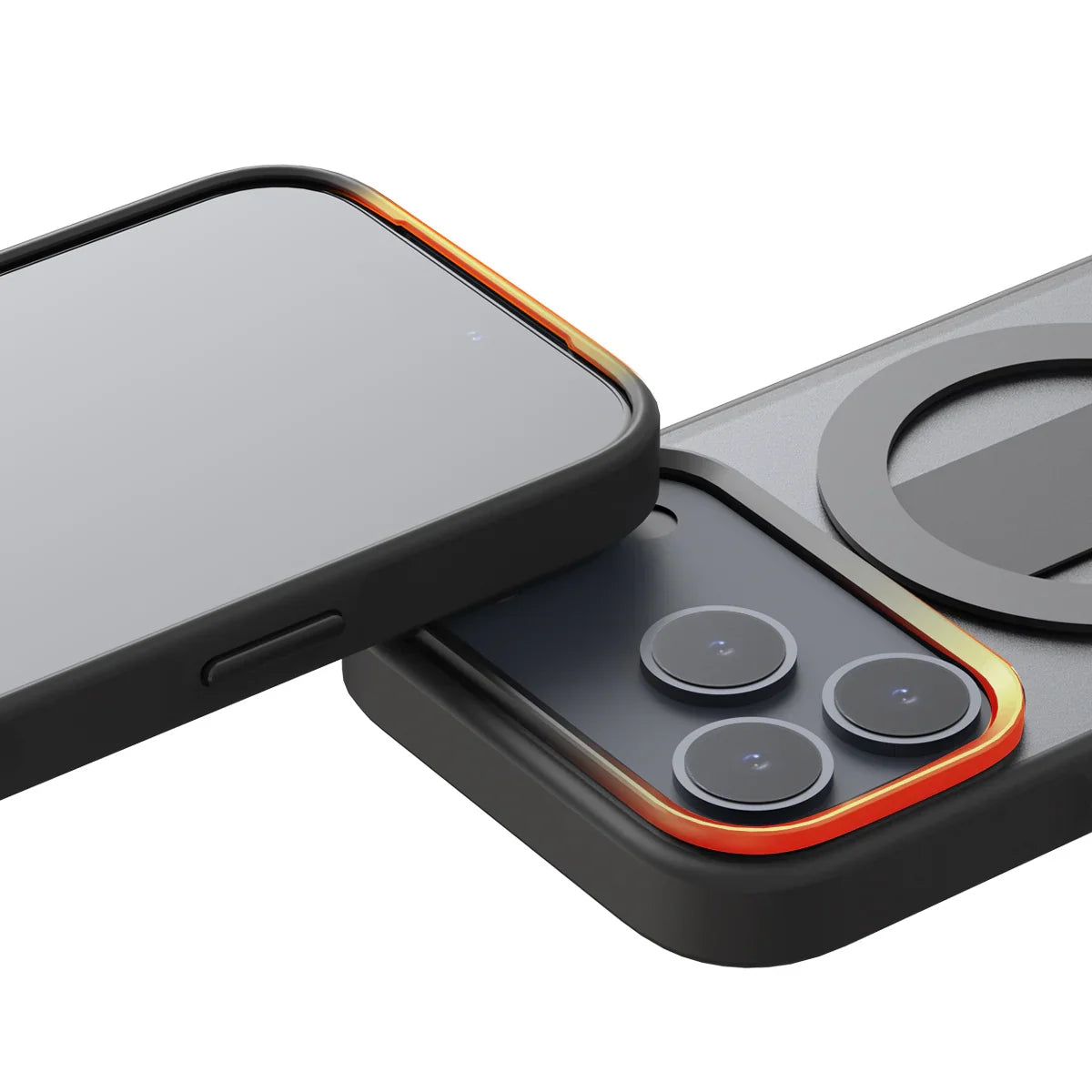 جراب أراري المزدوج المزود بحماية ماج سيف لهاتف آيفون 17 برو - أسود