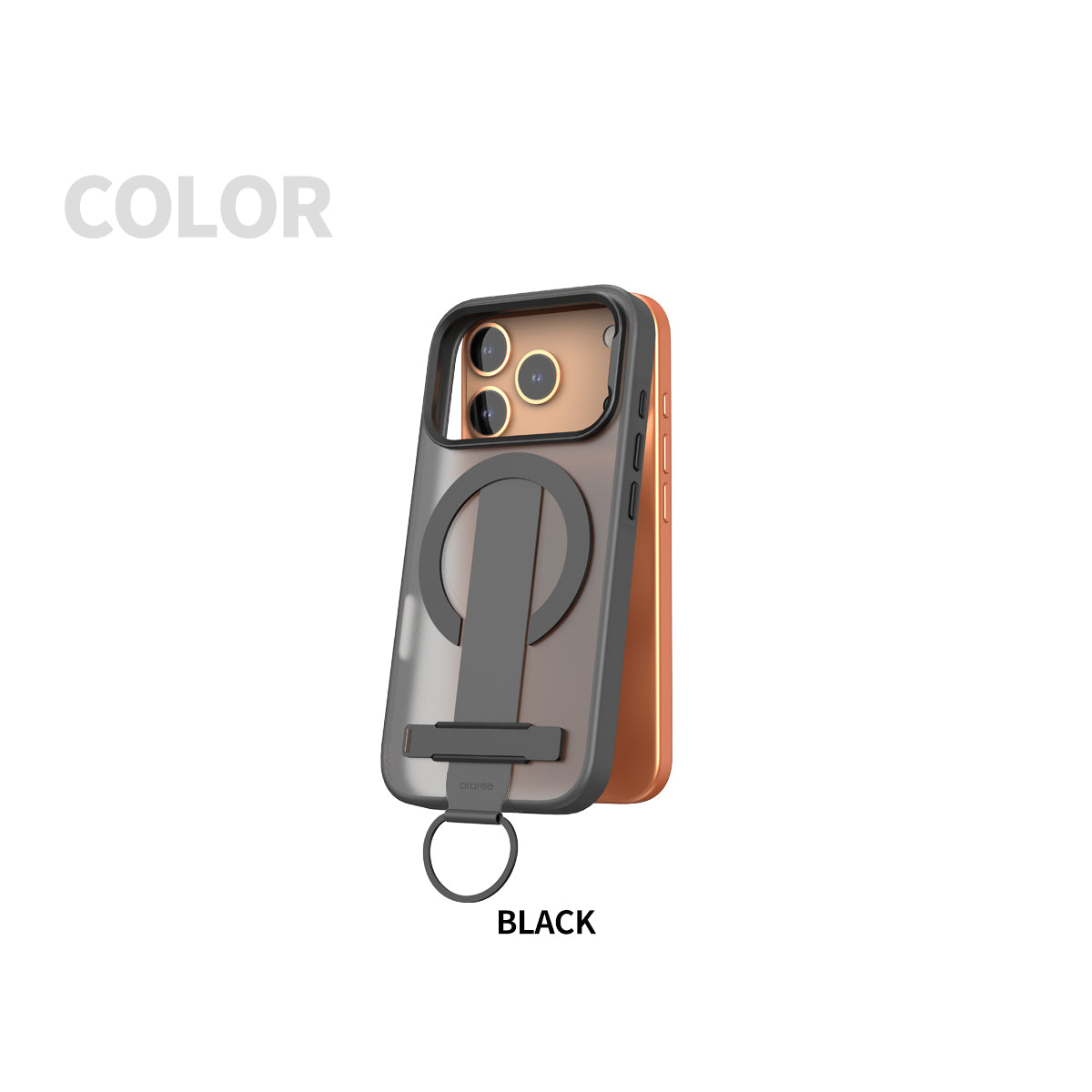 Araree iPhone 17 Pro Duple Magsafe Grip Case - Black
