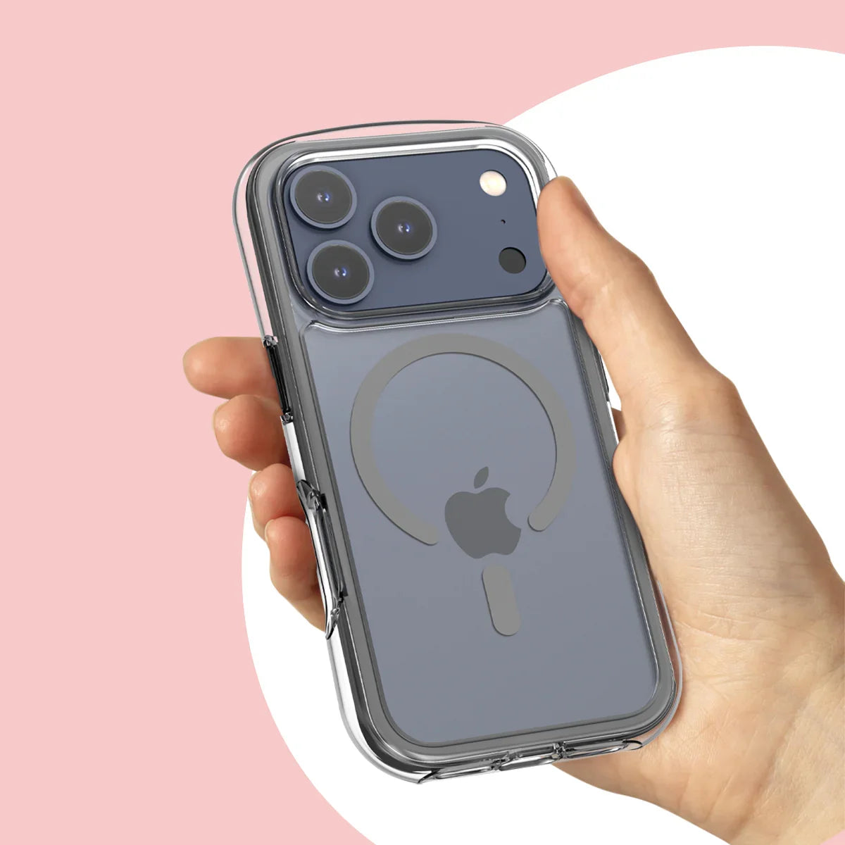 جراب أراري دوبل إير ماج سيف لجهاز آيفون ١٧ برو ماكس - رمادي