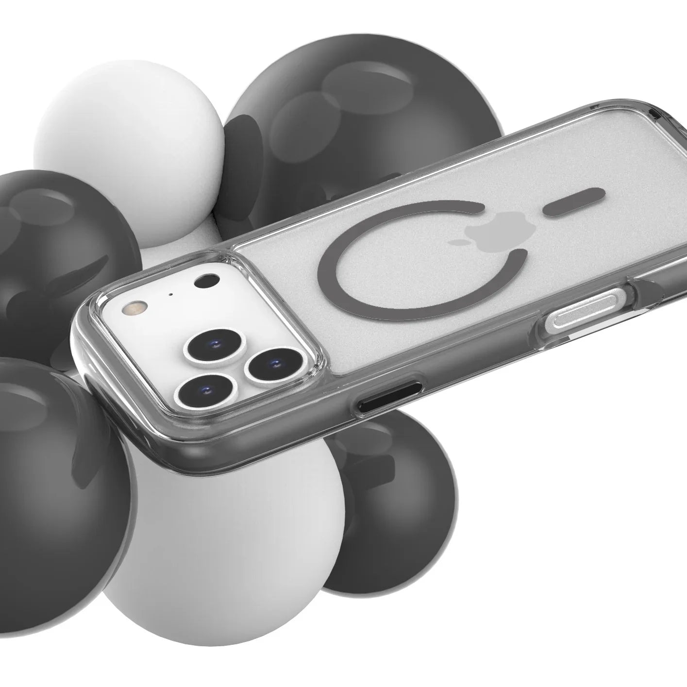 جراب أراري دوبل إير ماج سيف لجهاز آيفون ١٧ برو ماكس - رمادي