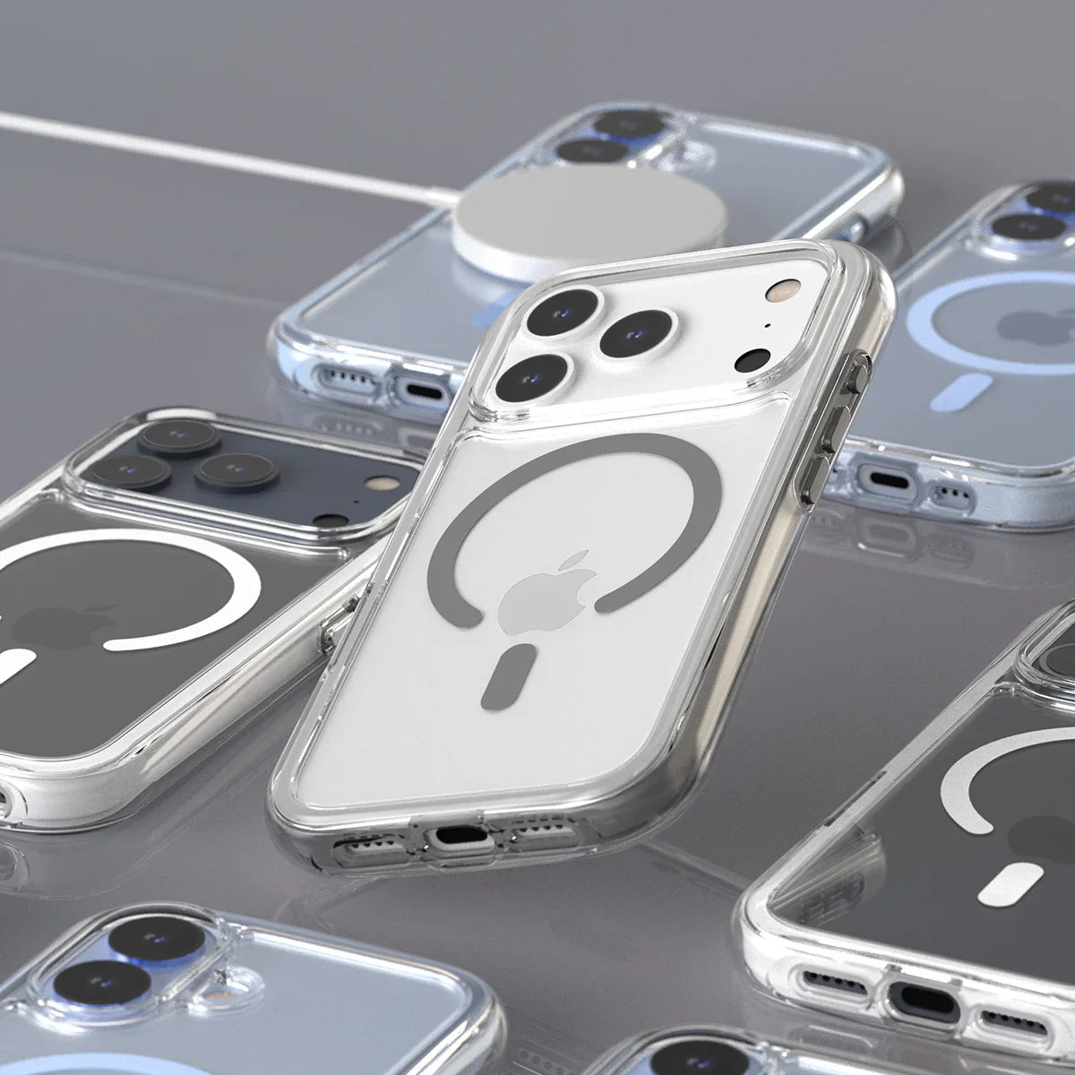 جراب أراري دوبل إير ماج سيف لجهاز آيفون ١٧ برو ماكس - رمادي