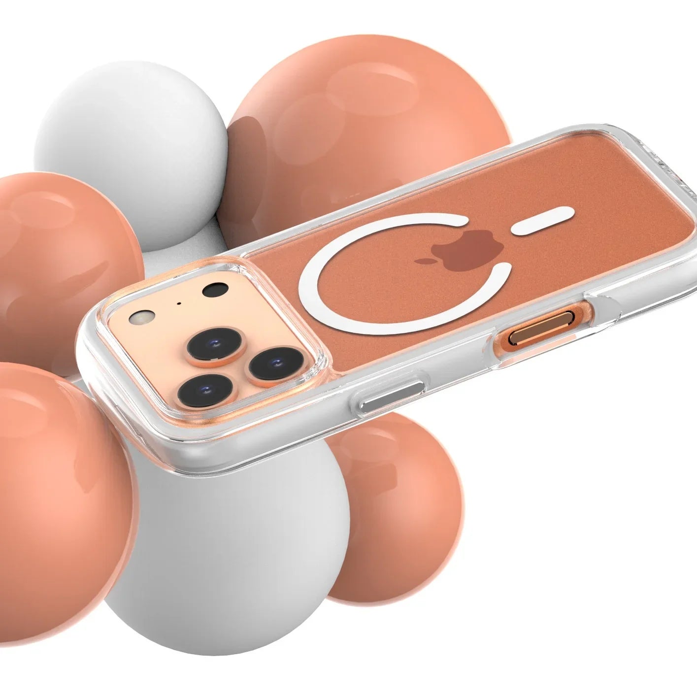 جراب أراري ثنائي الهواء ماج سيف لجهاز آيفون ١٧ برو ماكس - أبيض