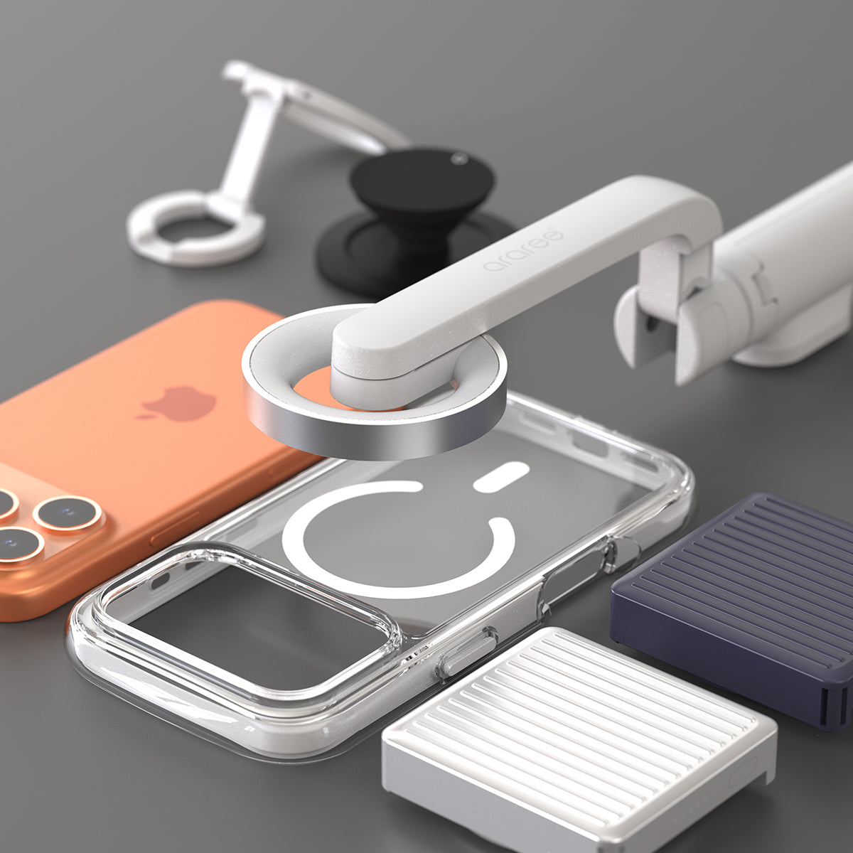 Araree iPhone 17 Pro Max Duple Air Magsafe Case - White