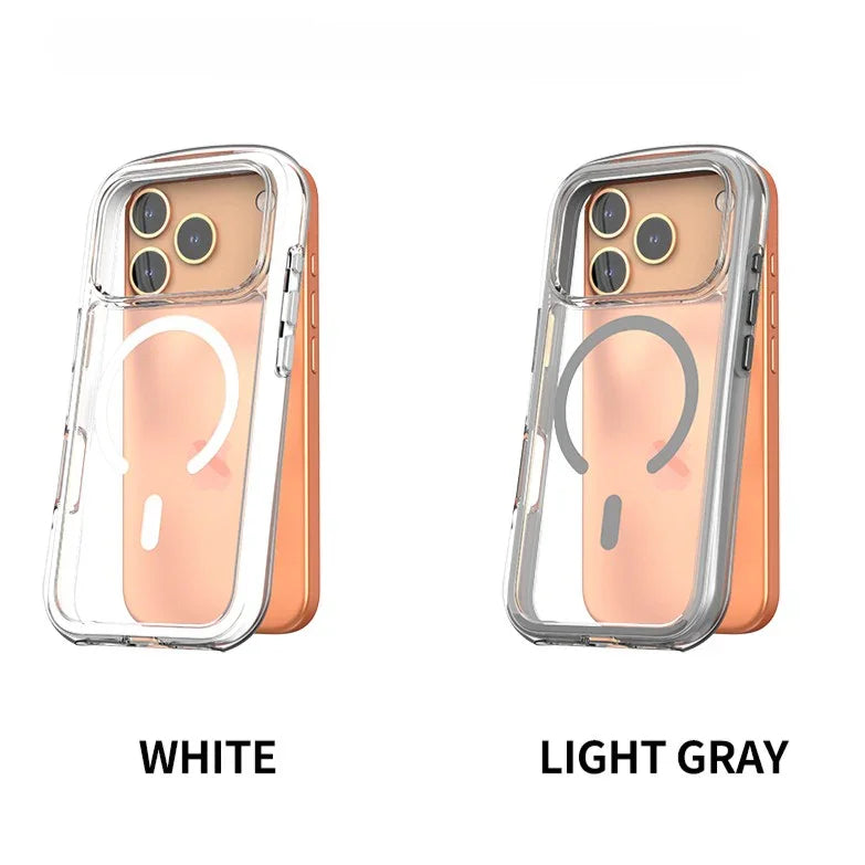 جراب أراري ثنائي الهواء ماج سيف لجهاز آيفون ١٧ برو ماكس - أبيض