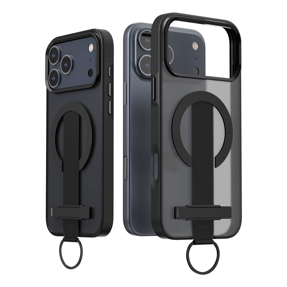Araree iPhone 17 Pro Max Duple Magsafe Grip Case - Black