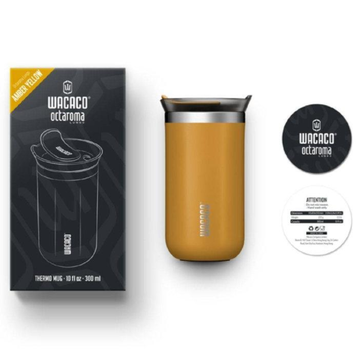 WACACO 300Ml Octaroma Vacuum Insulated Mug Yellow