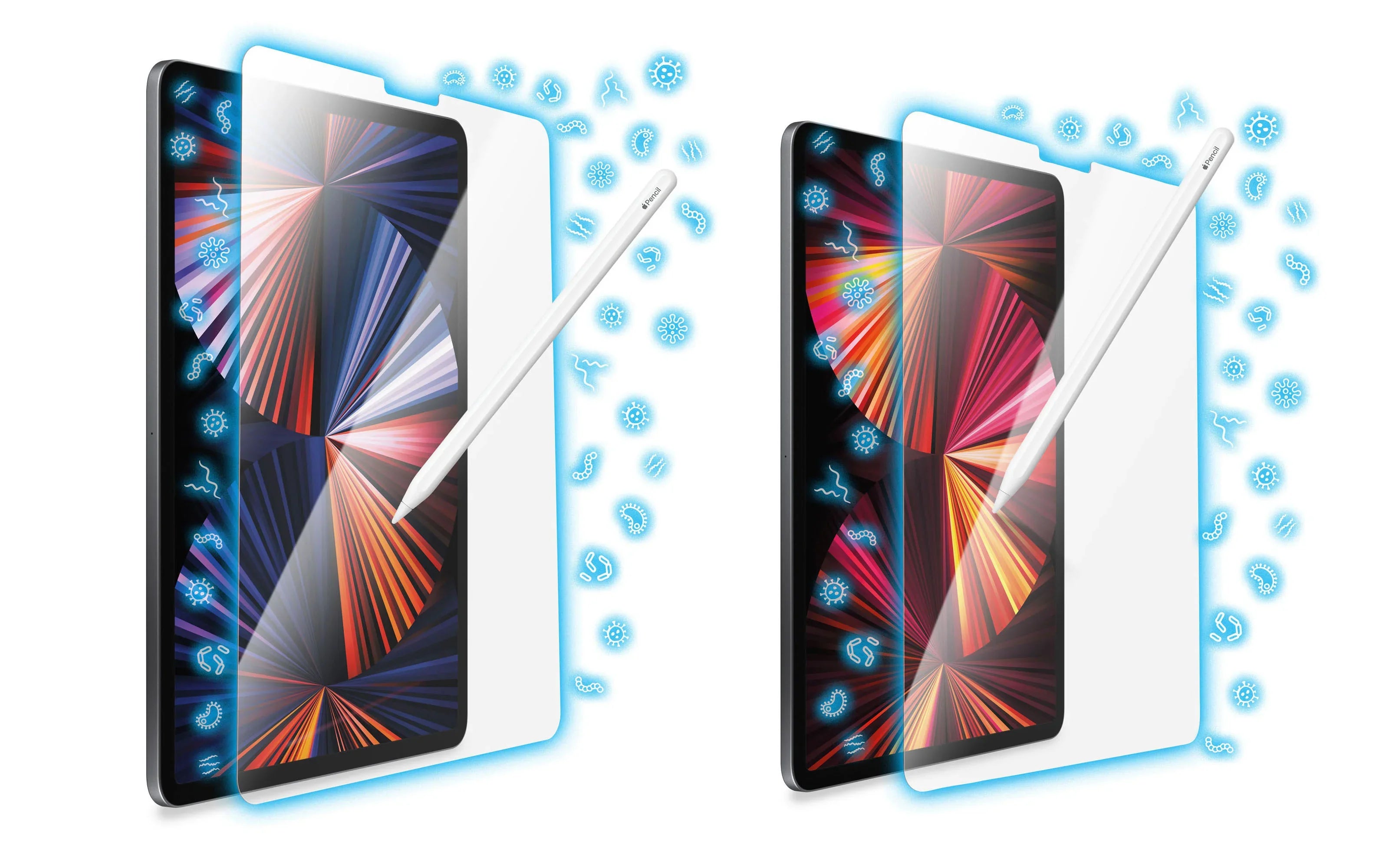 Torrii Bodyglass Anti-Bacterial Screen Protector For iPad Pro 12.9 (2021/2020/2018) - Clear - Tashqila