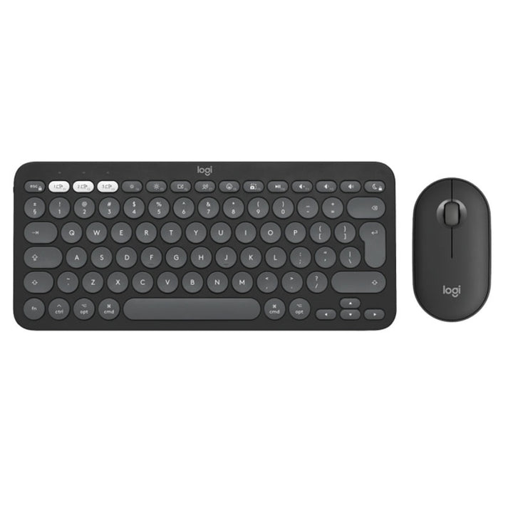 Logitech Pebble 2 Keyboard Mouse Combo - Tonal Graphite (Eng/Arb)