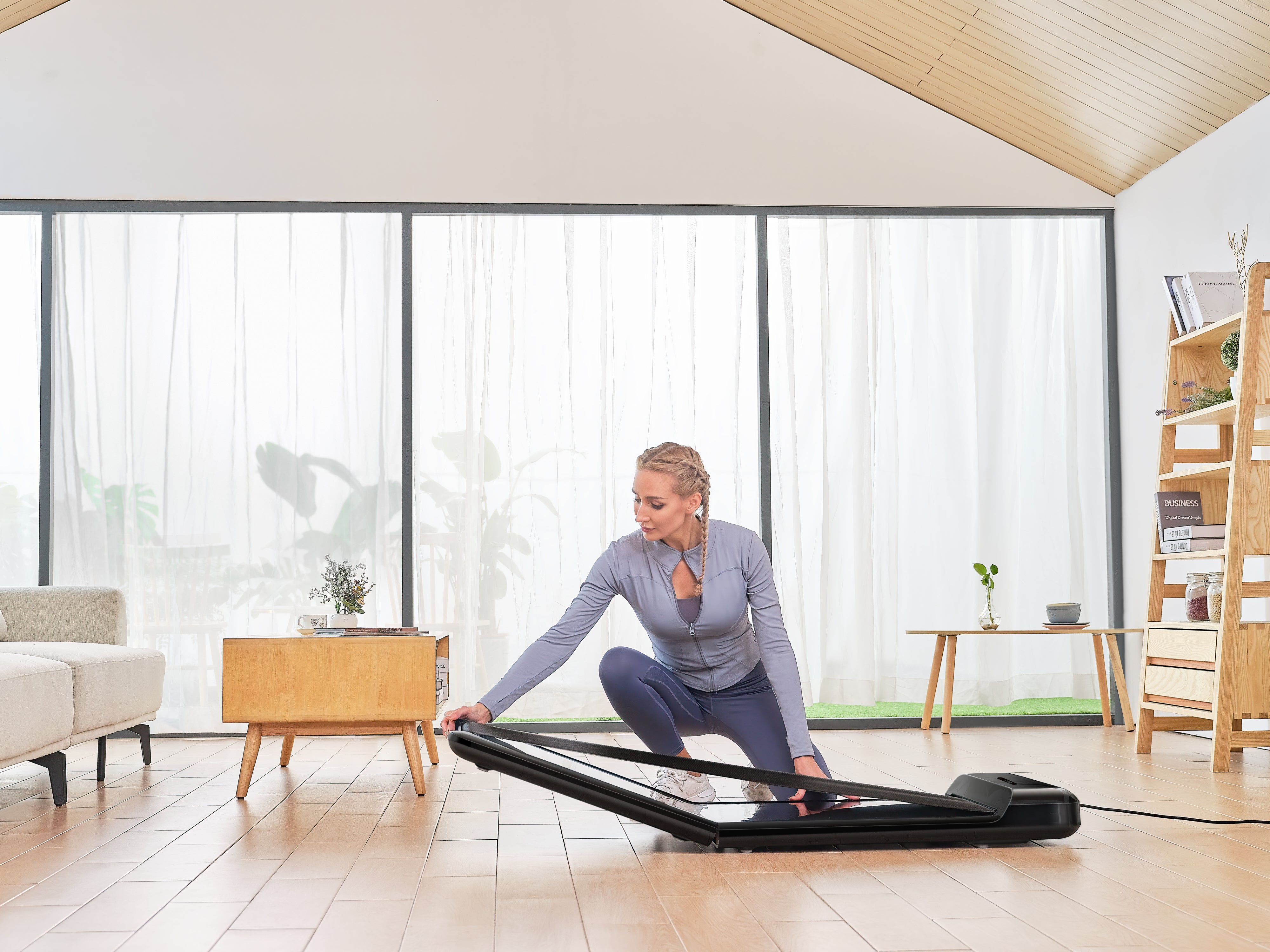 King Smith C2 Smart Foldable Walking Pad - Black
