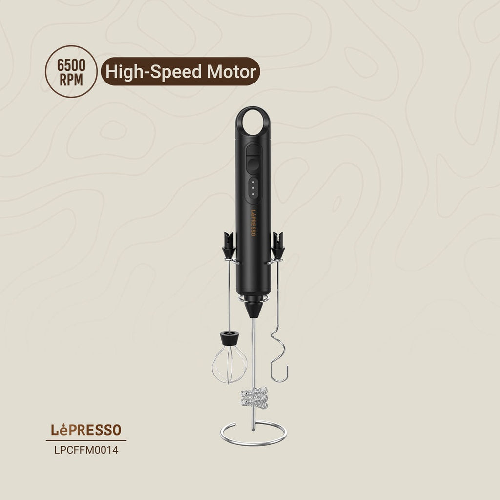 LePresso Forthmate 3 In1 Milk Frother with Interchangeable Whisks