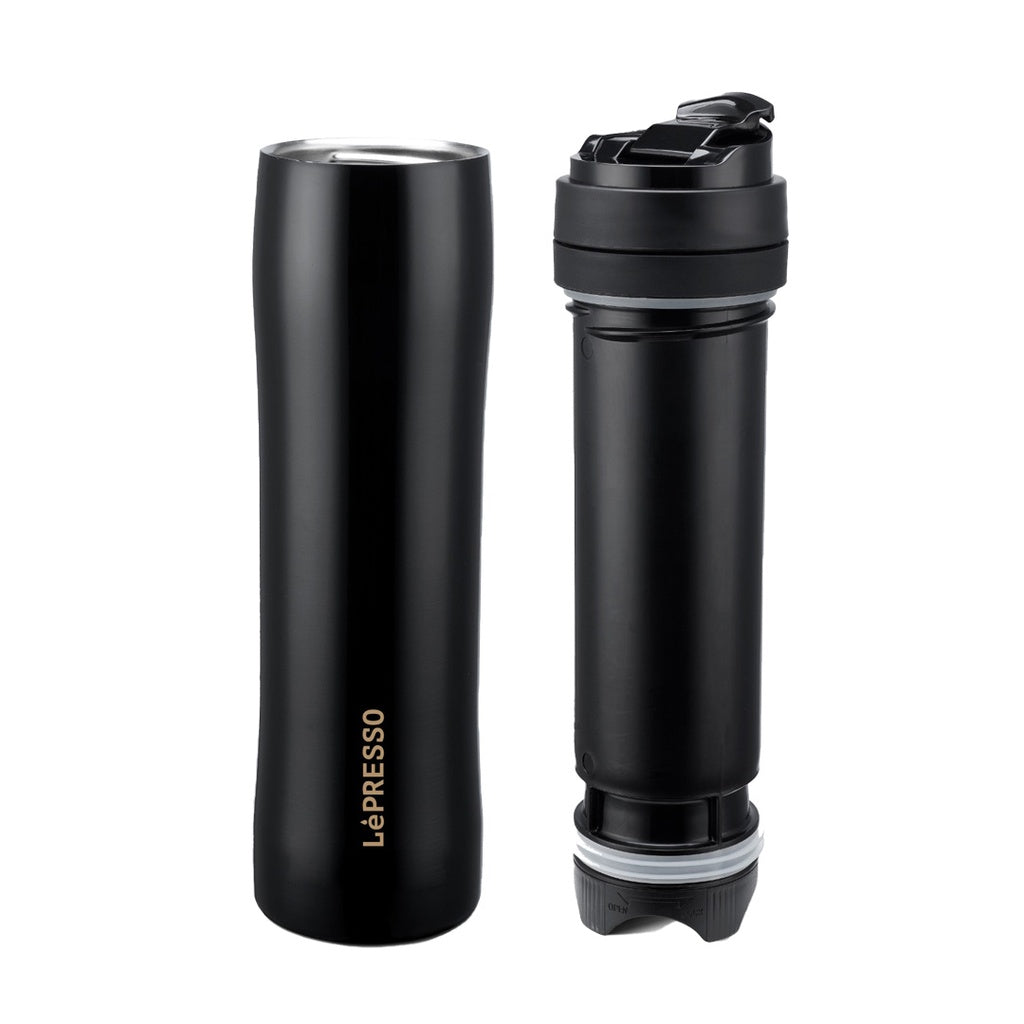 LePresso Portable French Press Coffee & Tea - Black