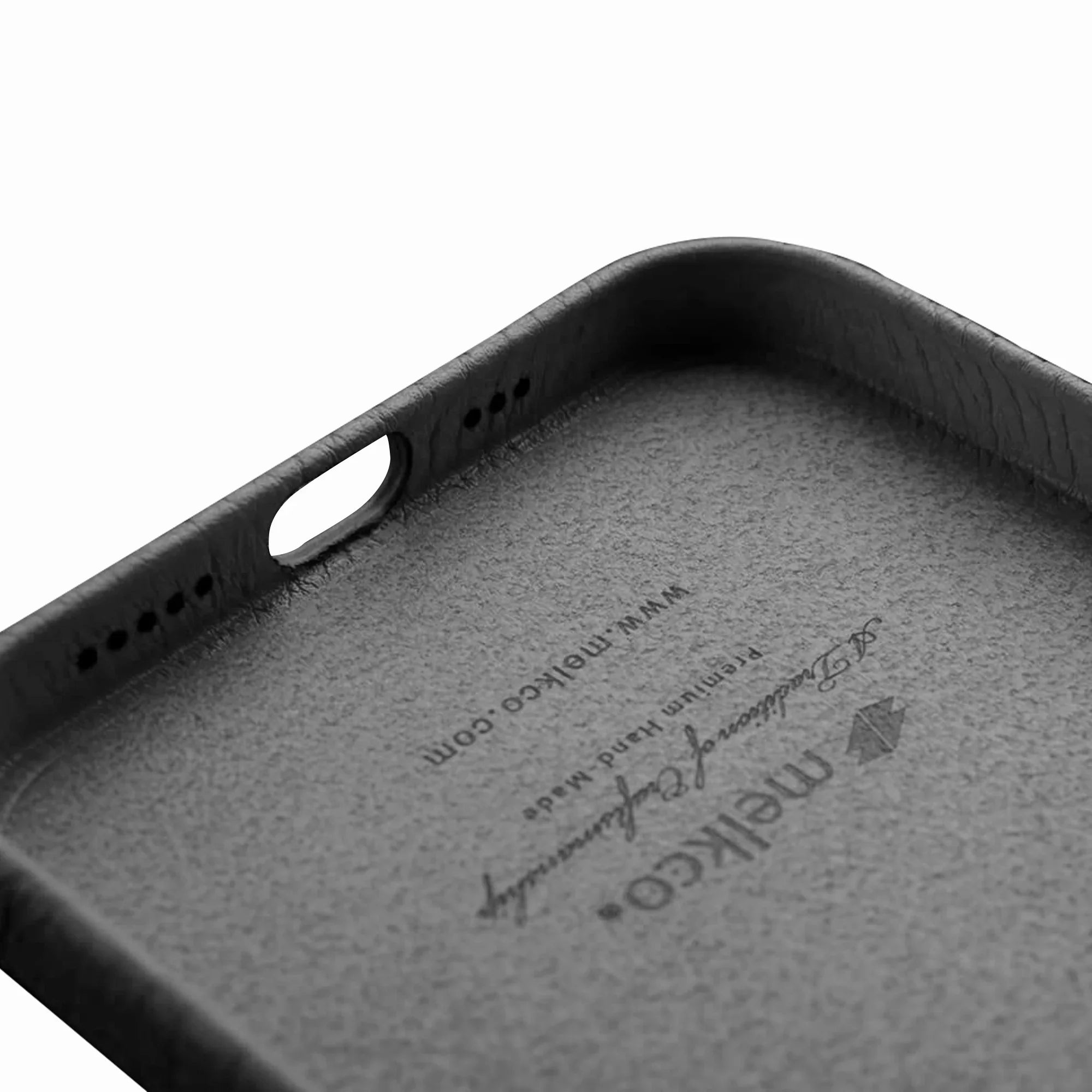 Melkco iPhone 12 & 12 Pro Origin Paris Premium Leather Cover - Black - Tashqila