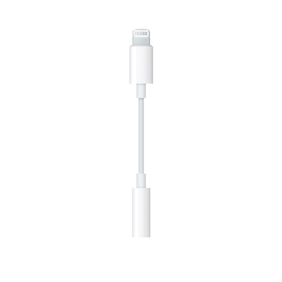 Apple Lightning To 3.5mm Headphone Jack Adapter - White